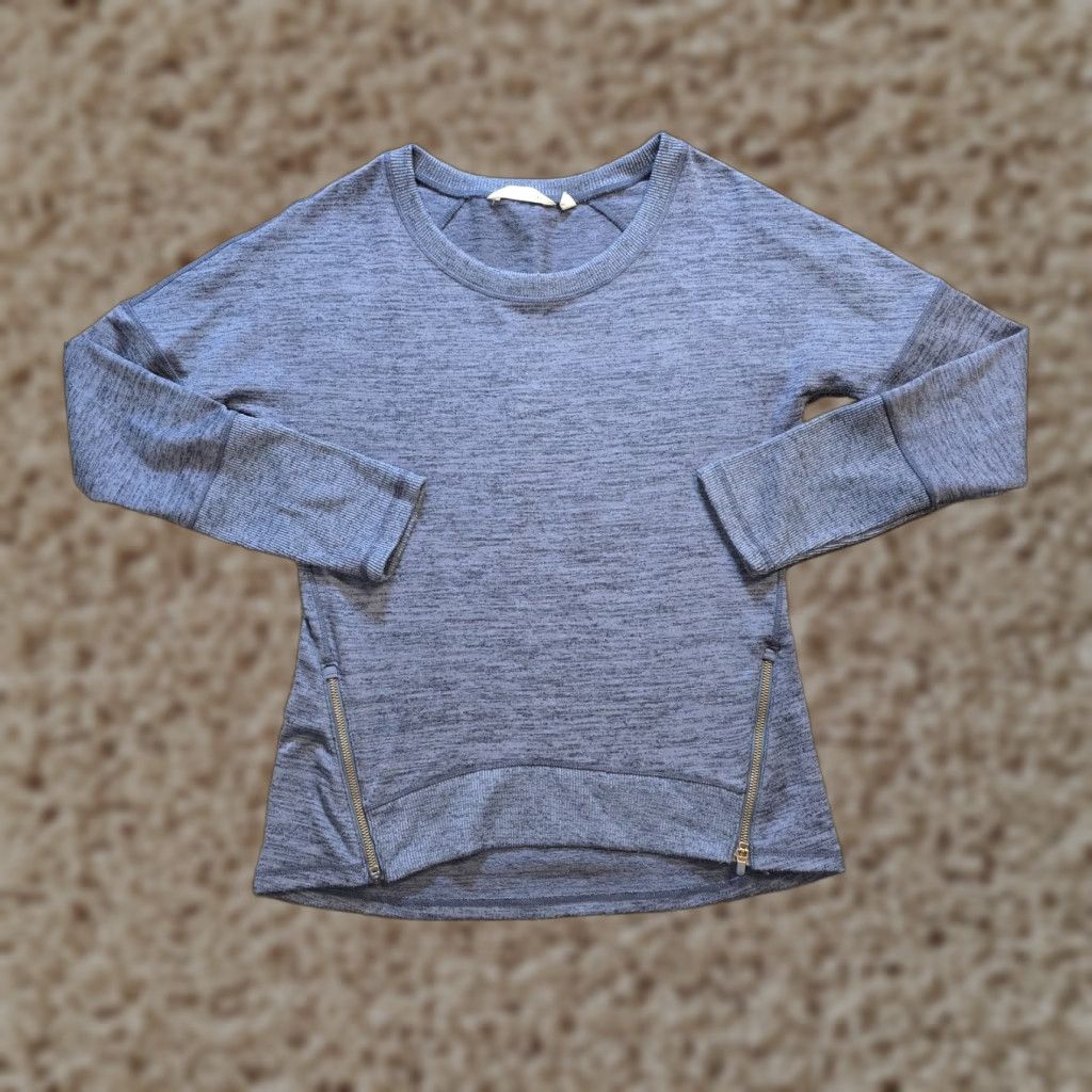 Athleta Athleta Top Women Size Small Blue Sweatshirt Zippers Long Sleeve Stretch Casual Size S / US 4 / IT 40 - 1 Thumbnail