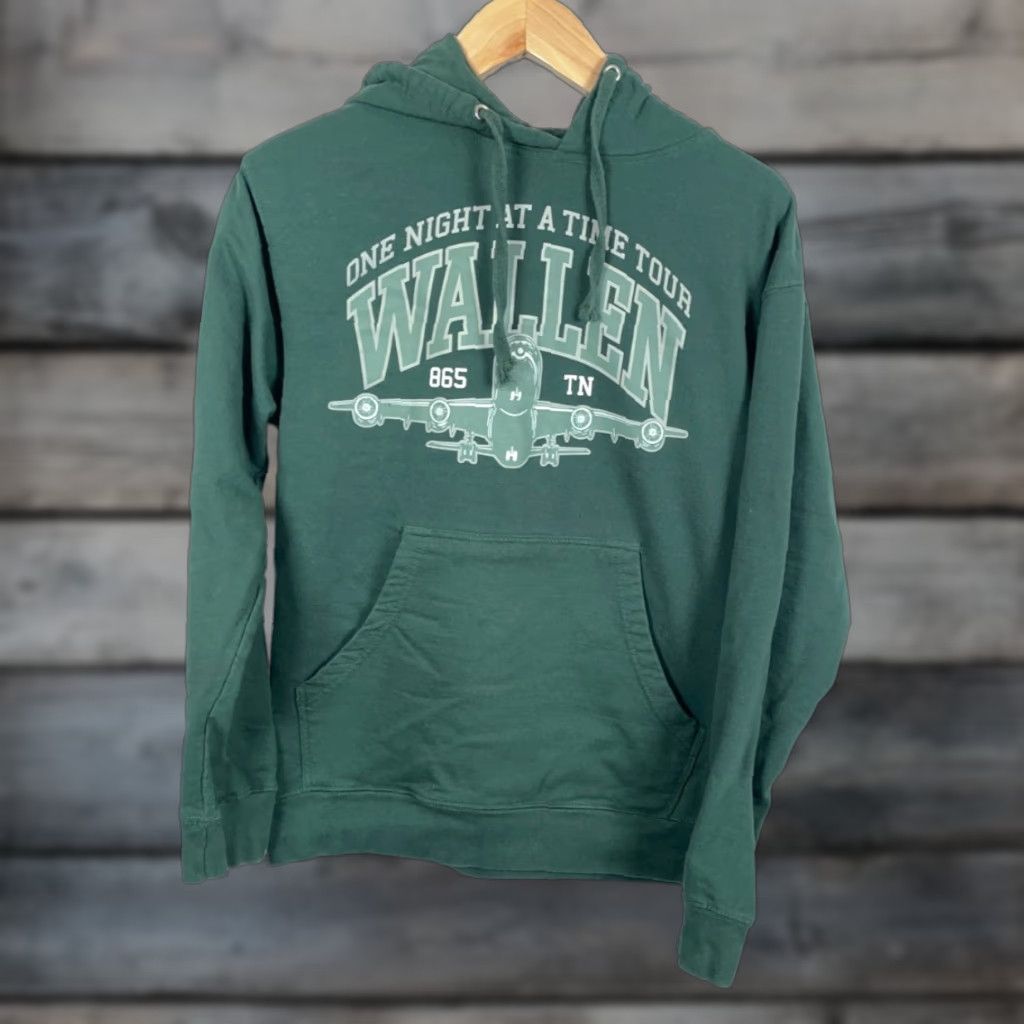 Vintage Morgan Wallen Hoodie Adult Medium One Night at Time Official Tour Sweatshirt Size US M / EU 48-50 / 2 - 1 Thumbnail