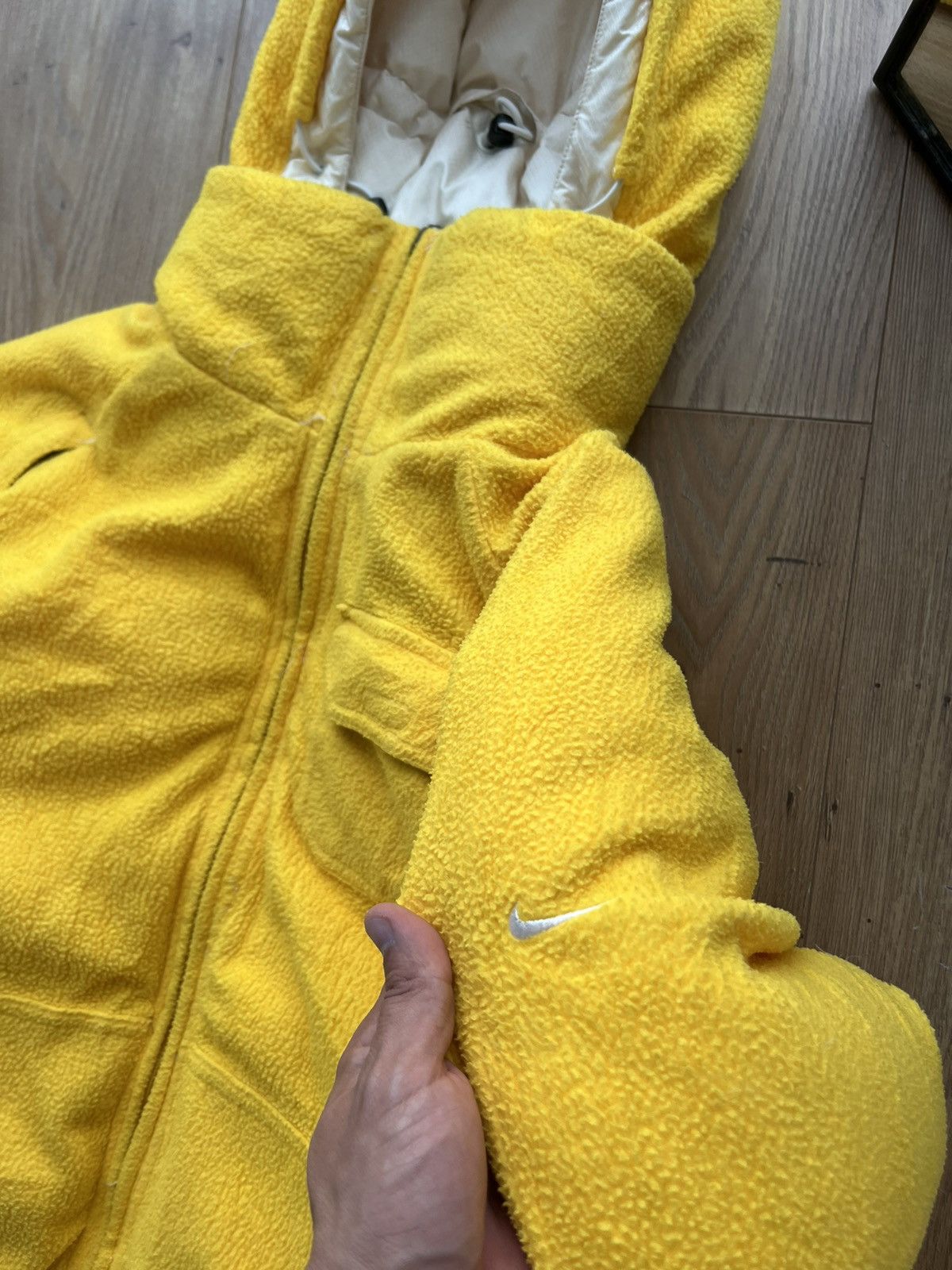Nike 00’s NIKE REVERSIBLE SWOOSH FLEECE DOWN PUFFER JACKET Y2K Size US XL / EU 56 / 4 - 17 Thumbnail