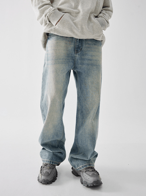 Japanese Brand × Jean American retro washed hip-hop straight flared jeans y2k Size US 32 / EU 48 - 3 Thumbnail