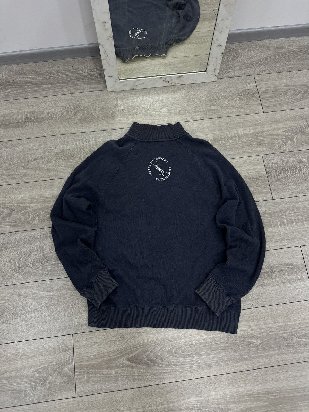 Yves Saint Laurent Yves Saint Laurent YSL Vintage 1/4 Zip Sweater Rare Size US XL / EU 56 / 4 - 2 Thumbnail