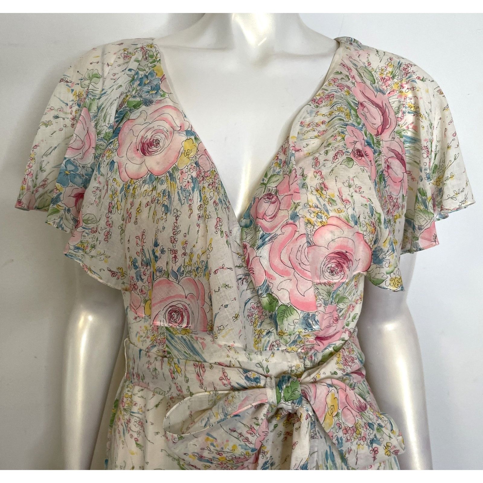 Oscar De La Renta VTG Oscar de le Renta Floral Maxi Dress 6 8 10 Romantic Size M / US 6-8 / IT 42-44 - 11 Thumbnail