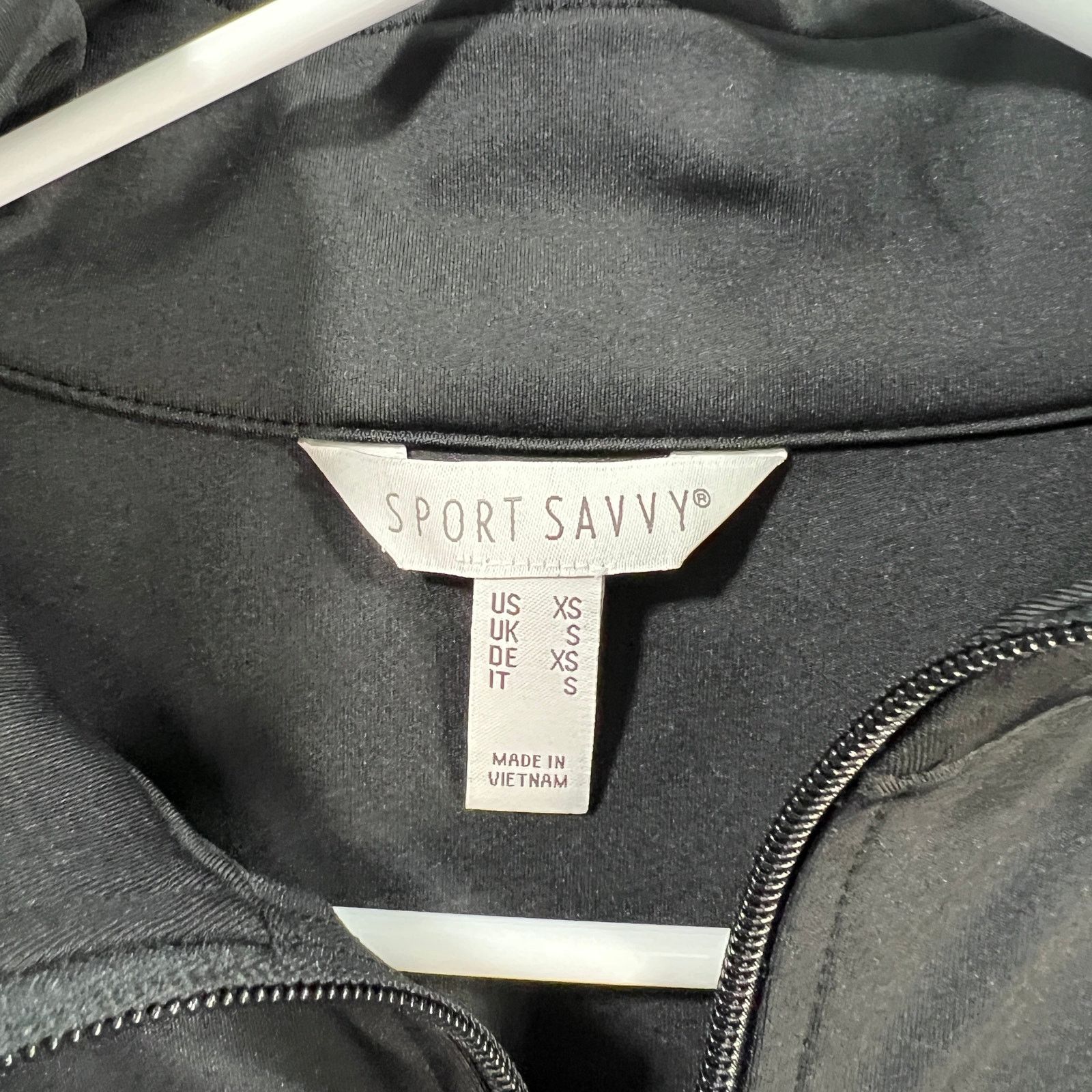 Other Sport Savvy Zip Front Jacket w/ Seaming Details Size XS / US 0-2 / IT 36-38 - 3 Thumbnail