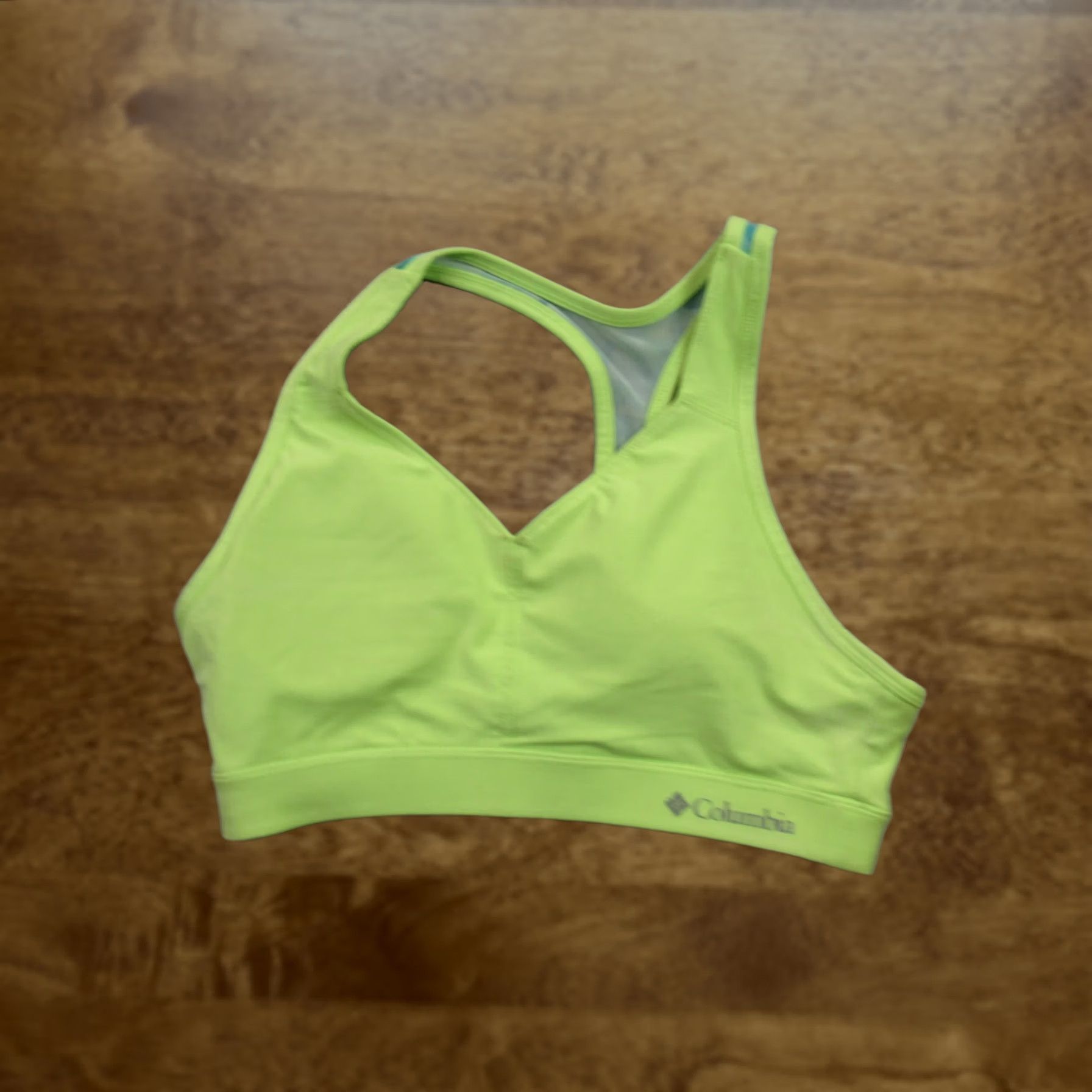 Vintage Columbia Bra Medium Yellow Sports Workout Activewear Support Lightweight Womens Size ONE SIZE - 1 Thumbnail