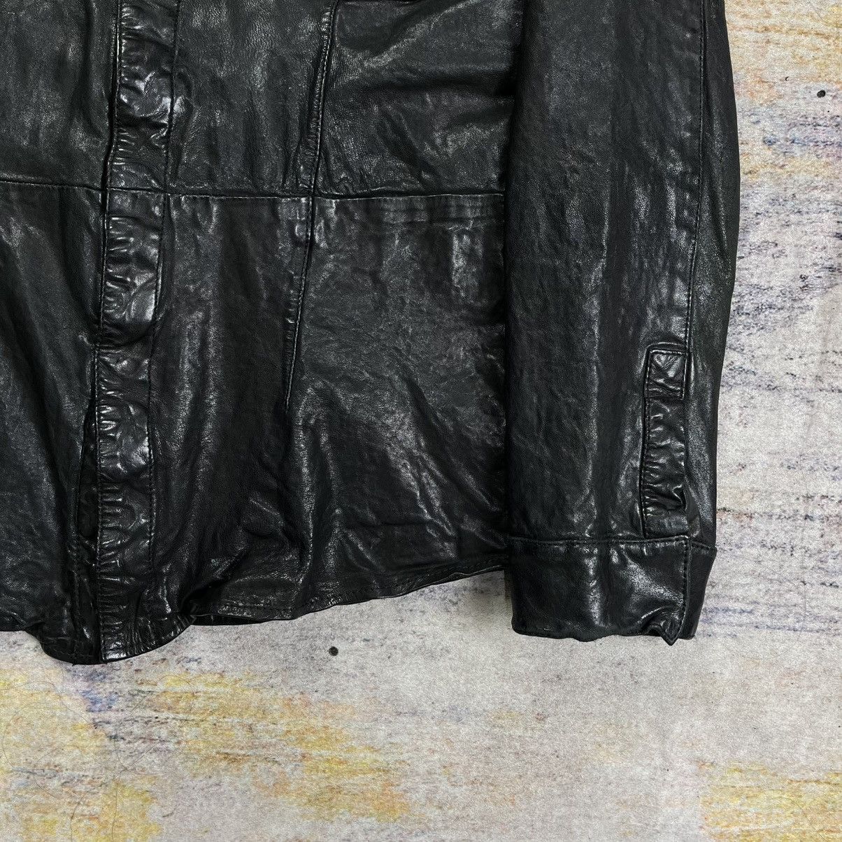 Isamu Katayama Backlash Luva tram wrinkled leather jacket guidi ccp style Size US M / EU 48-50 / 2 - 5 Thumbnail