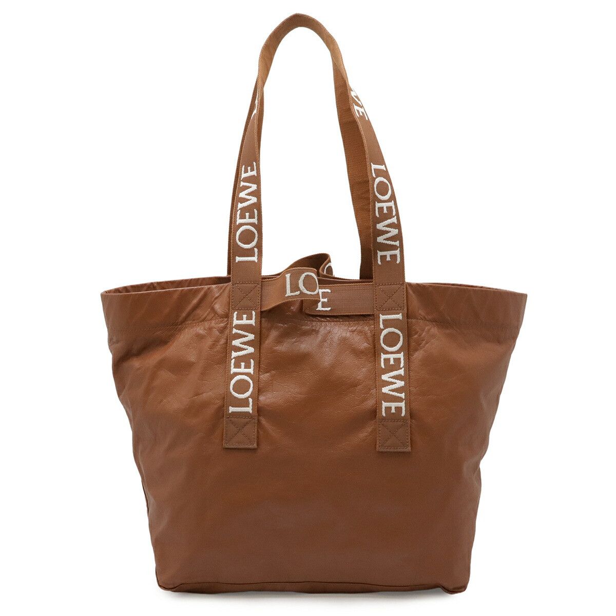 Loewe Loewe Loewe Fold Shopper Paper Calf 2way Bag Leather Shoulder Bag B507X23X01 DUTY FREE for USA Size ONE SIZE - 1 Thumbnail