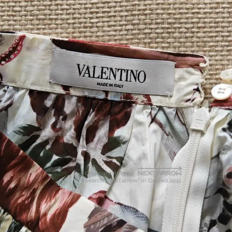 Valentino Valentino Colorful Cotton Printed Midi Skirt . Size 23" - 8 Thumbnail
