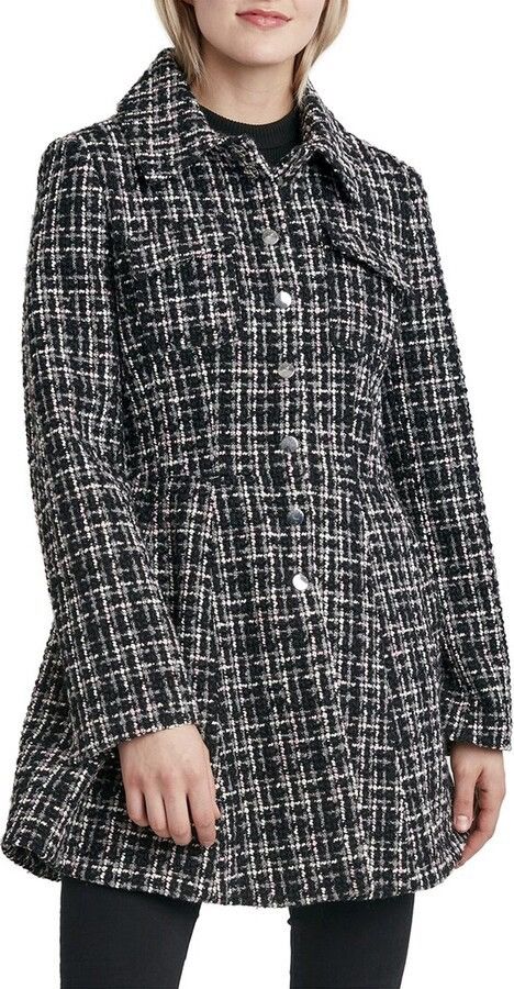 Michel Klein Michel Klein Paris Tweed Jacket Coat Winter Size S / US 4 / IT 40 - 3 Thumbnail