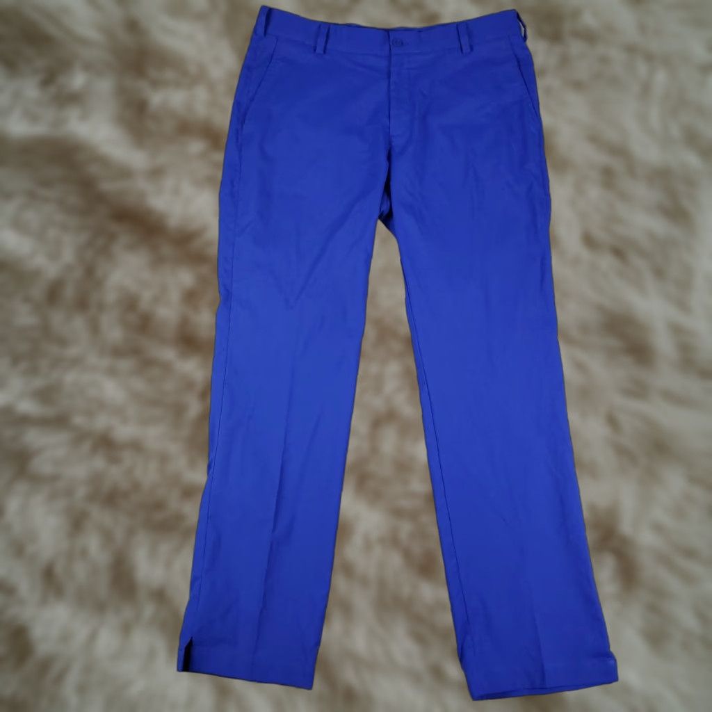 Nike Nike Pants Mens 34x32 Blue Dri Fit Chino Flat Front Golf Pocketed Regular Rise 34 Inseam 32 Straight Leg Jeans? Size US 34 / EU 50 - 1 Thumbnail