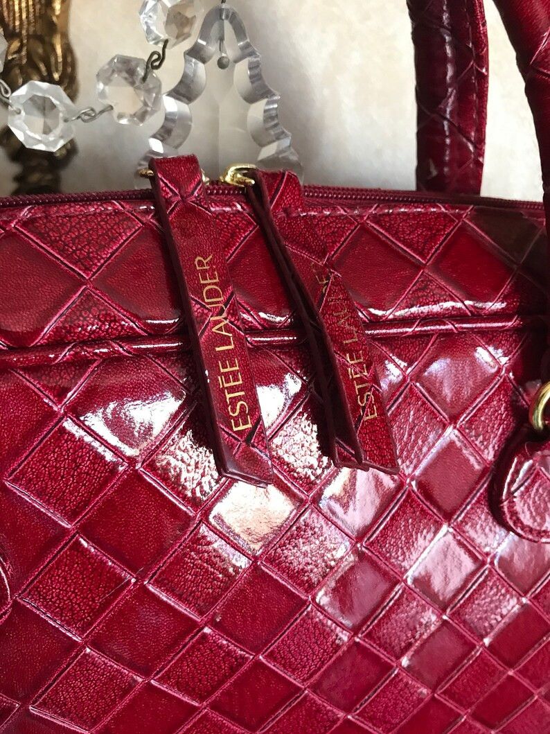Vintage Vintage Cherry Red Bag briefcase Size ONE SIZE - 7 Thumbnail