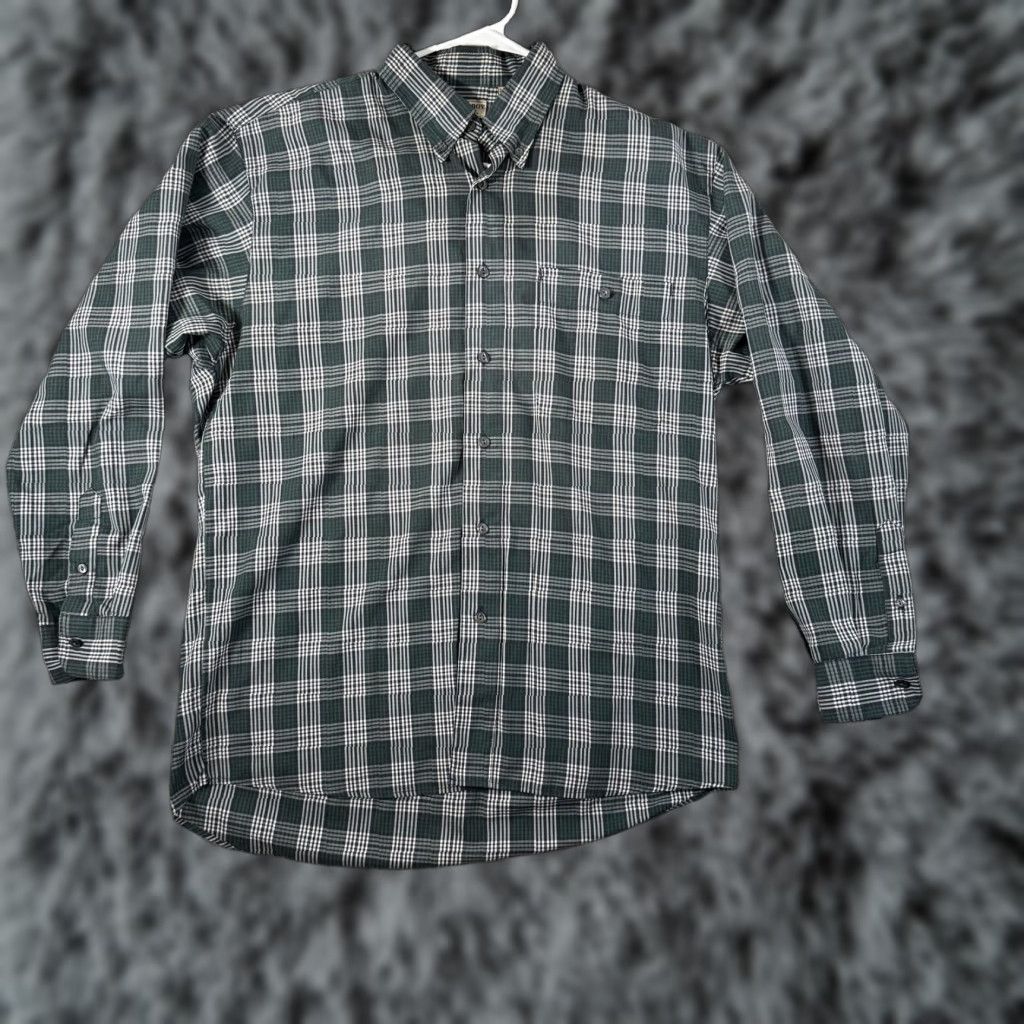 Bugle Boy VINTAGE Bugle Boy Shirt M Green Blue Plaid Button Down Long Sleeve Mens Size US M / EU 48-50 / 2 - 1 Thumbnail