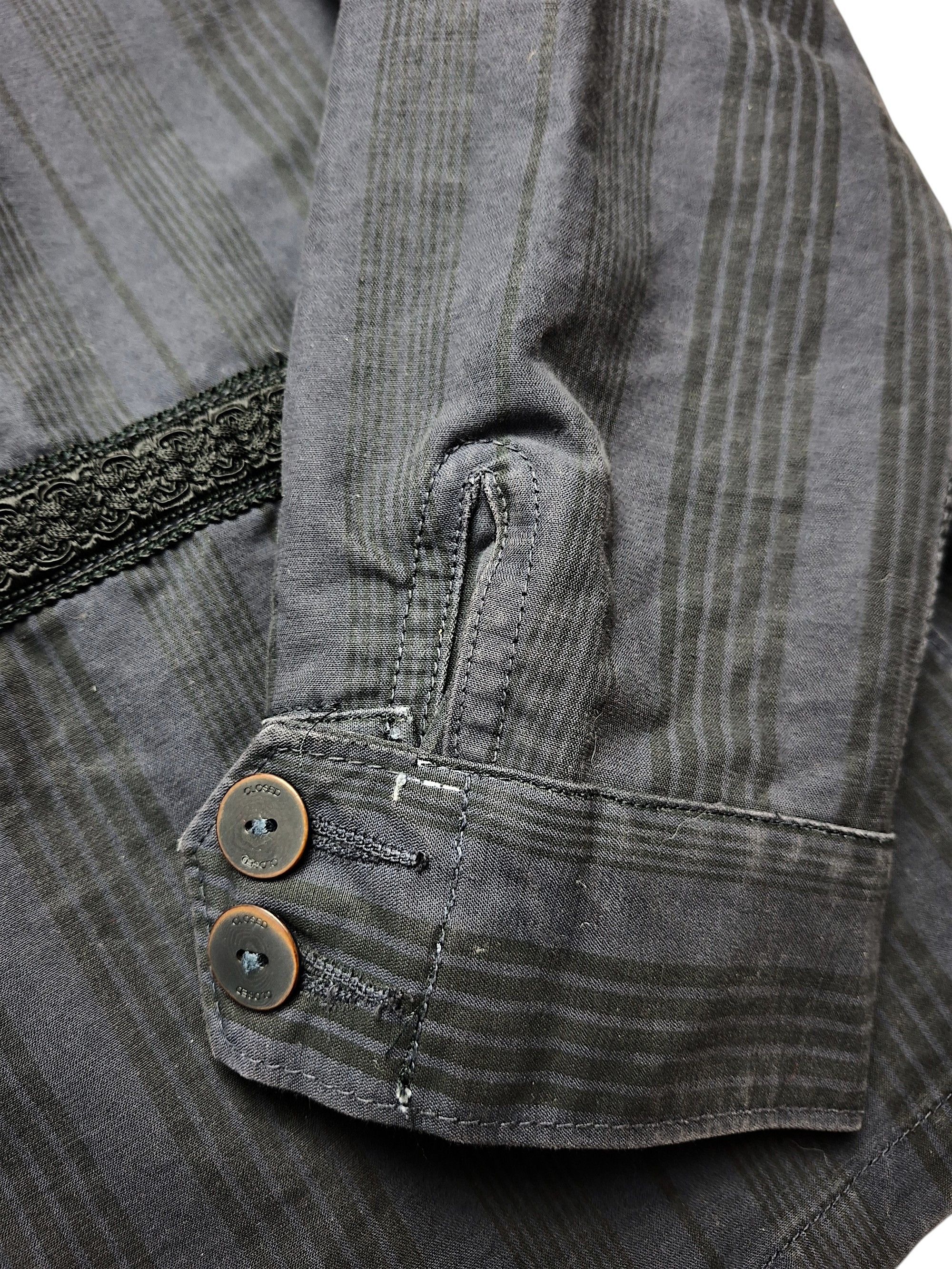 CLOSED Vintage CLOSED Authentic Military Jacket Navy Grey Striped Size M / US 6-8 / IT 42-44 - 7 Thumbnail