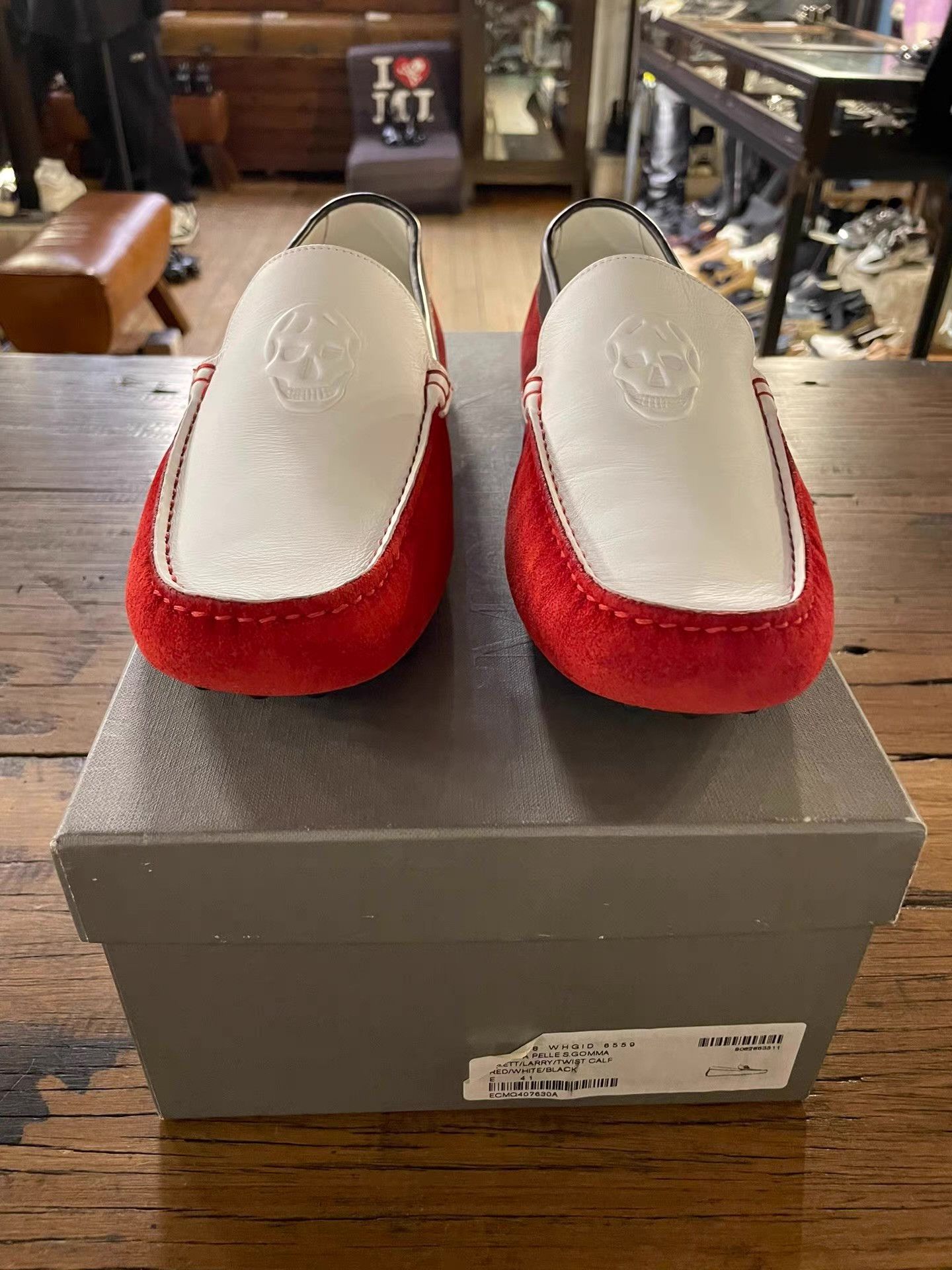 Alexander McQueen Alexander McQueen 15SS Men's White/Red/Black Ｑ25 Size US 8 / EU 41 - 1 Thumbnail