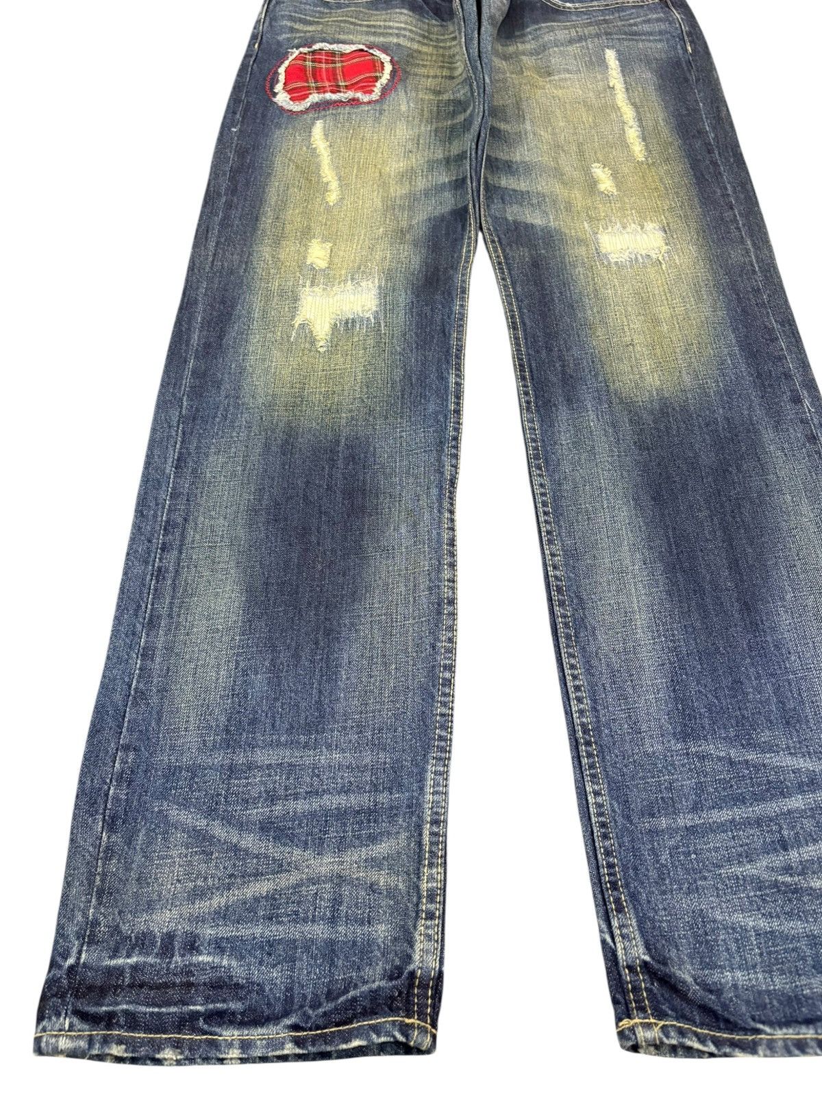 Levi's Vintage Japanese Brand Patches Rusty Wash Sashiko Style Jean Size US 32 / EU 48 - 6 Thumbnail
