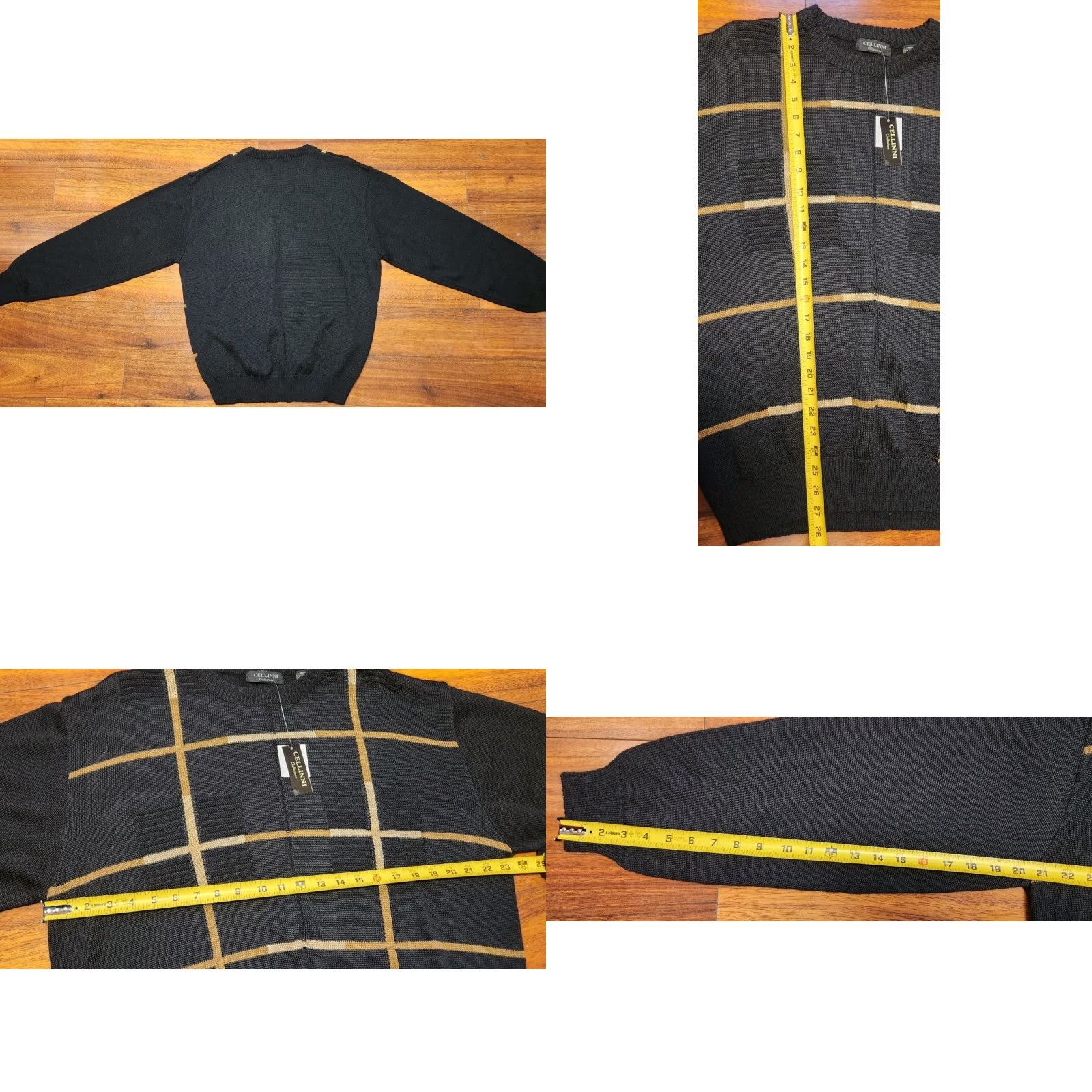 Vintage VINTAGE Cellini Collezione Wool Blend Sweater Men's M Medium Pullover Plaid NWT Size US M / EU 48-50 / 2 - 8 Thumbnail