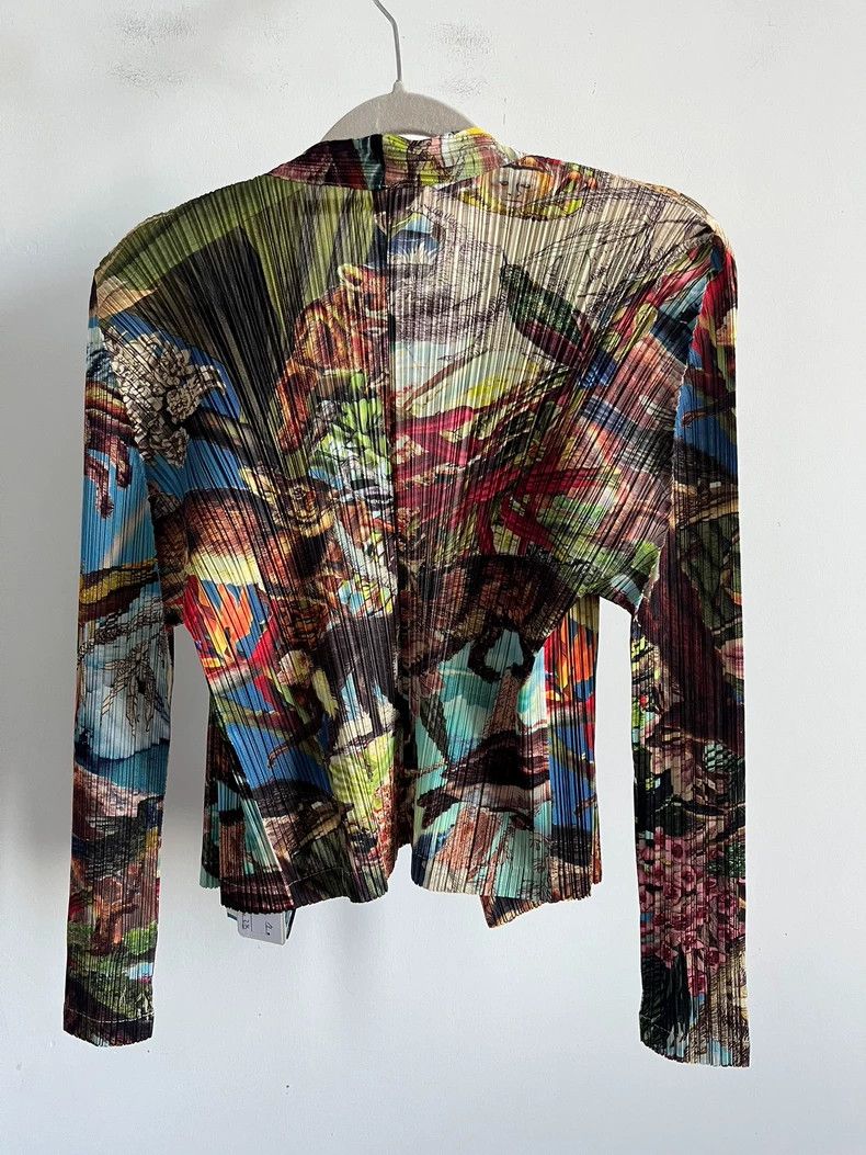Issey Miyake Issey Miyake size:3 Brown Zoo pleated cardigan Size S / US 4 / IT 40 - 2 Thumbnail