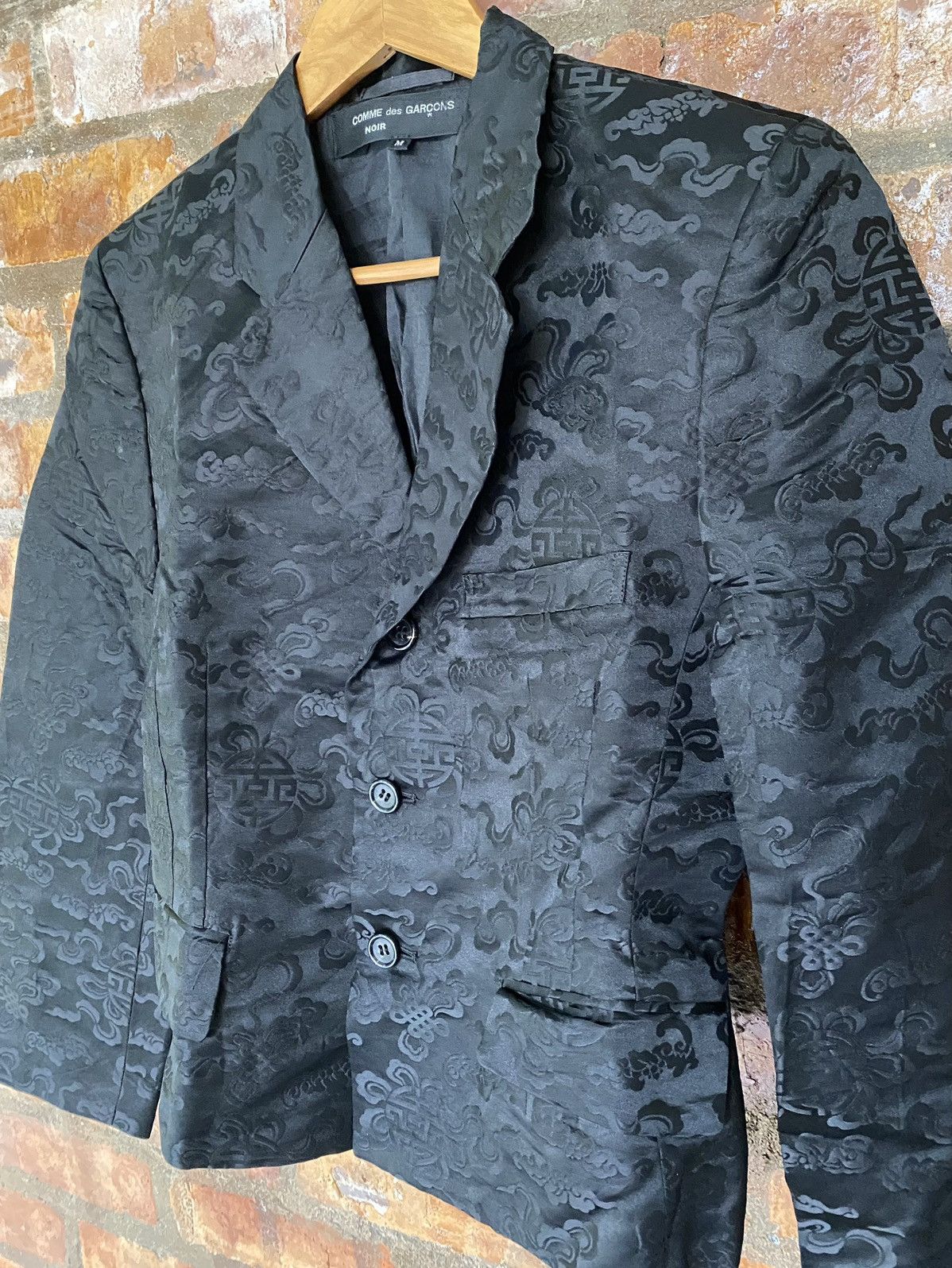Comme des Garcons SS1991 SILK CDG NOIR chinese manuscript hologram symbol Size M / US 6-8 / IT 42-44 - 12 Thumbnail