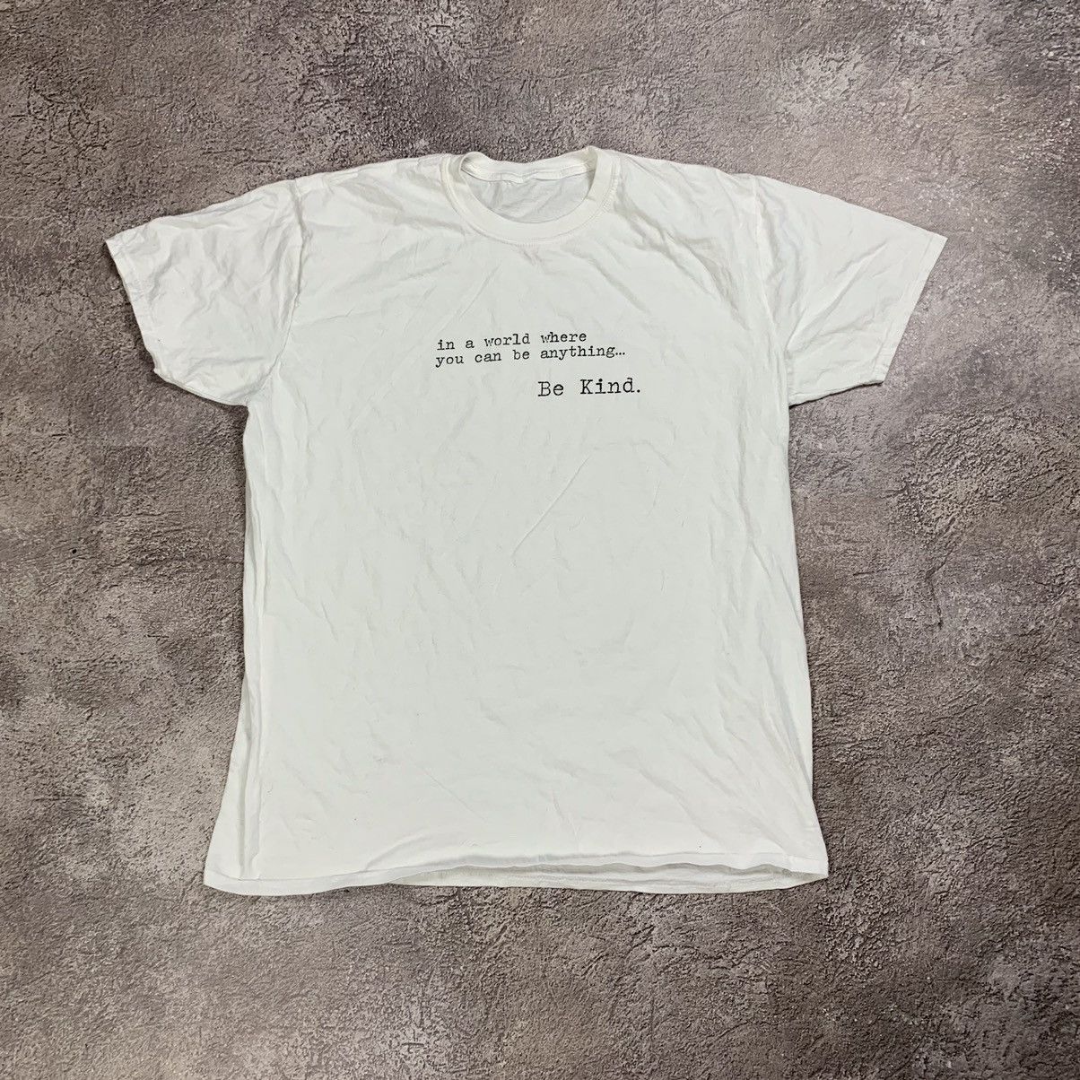 Vintage Vintage Y2K Slogan Graphic Tee Cream Indie Minimalist Slim L Size US L / EU 52-54 / 3 - 1 Thumbnail