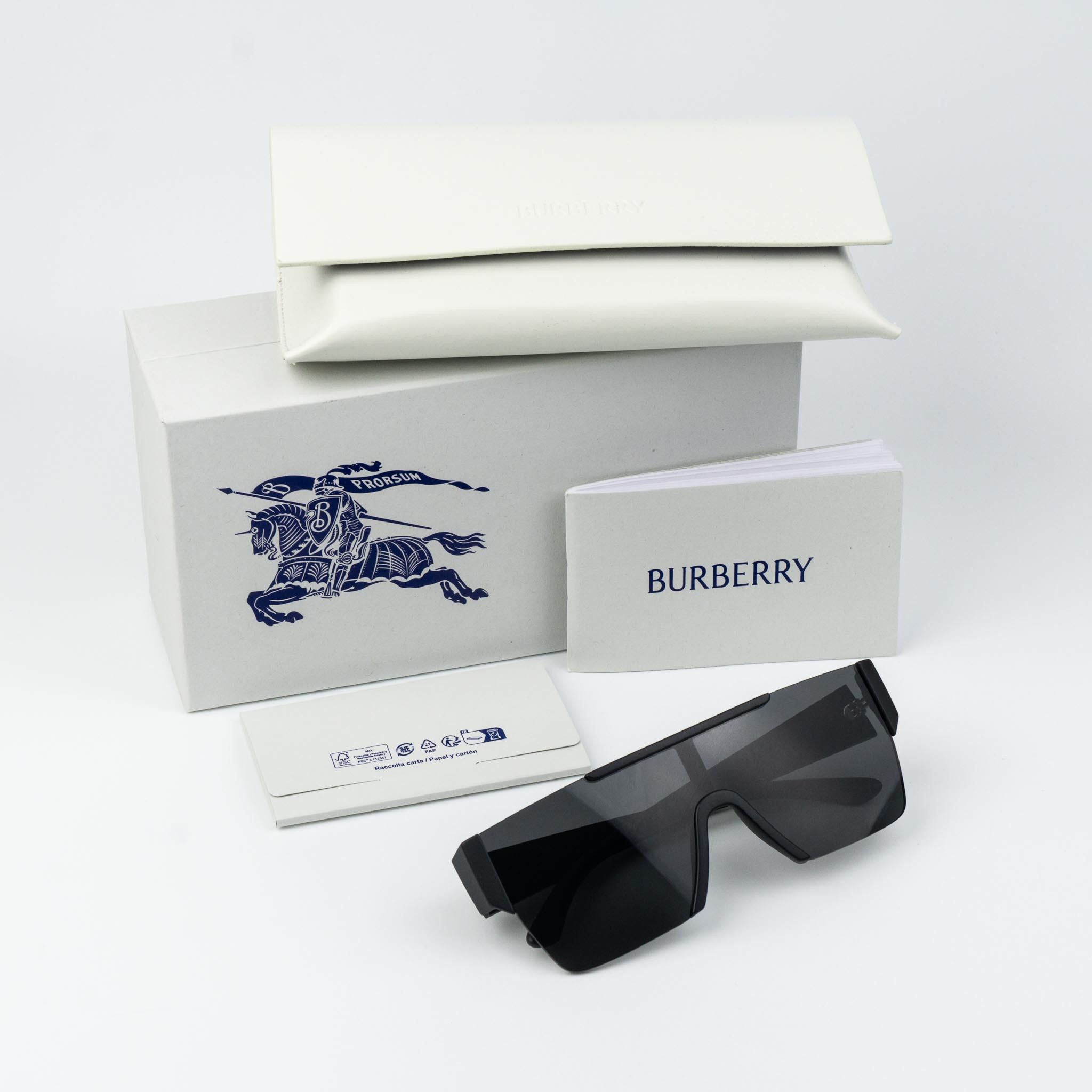 Burberry NEW Burberry BE4291 346487 Grey Gradient Unisex Sunglasses Size ONE SIZE - 11 Thumbnail
