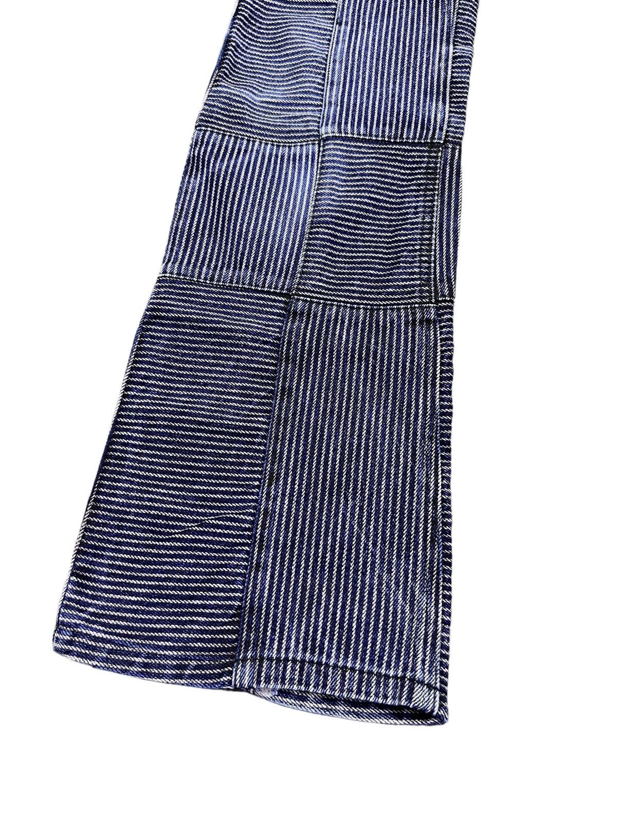 Self Edge RUPERT THE DIFFERENCE Hickory Stripes Patchwork Flare Denim Size US 28 / EU 44 - 8 Thumbnail