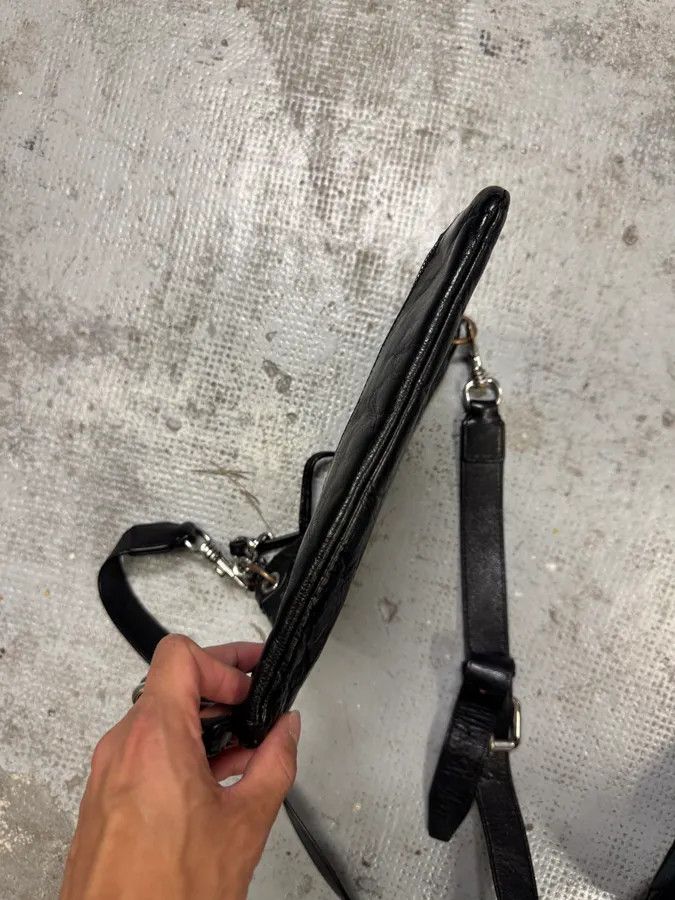 Designer × Dolce & Gabbana × Vintage 2000s Dolce & Gabbana Padlock Black Leather Shoulder Bag Size ONE SIZE - 10 Thumbnail