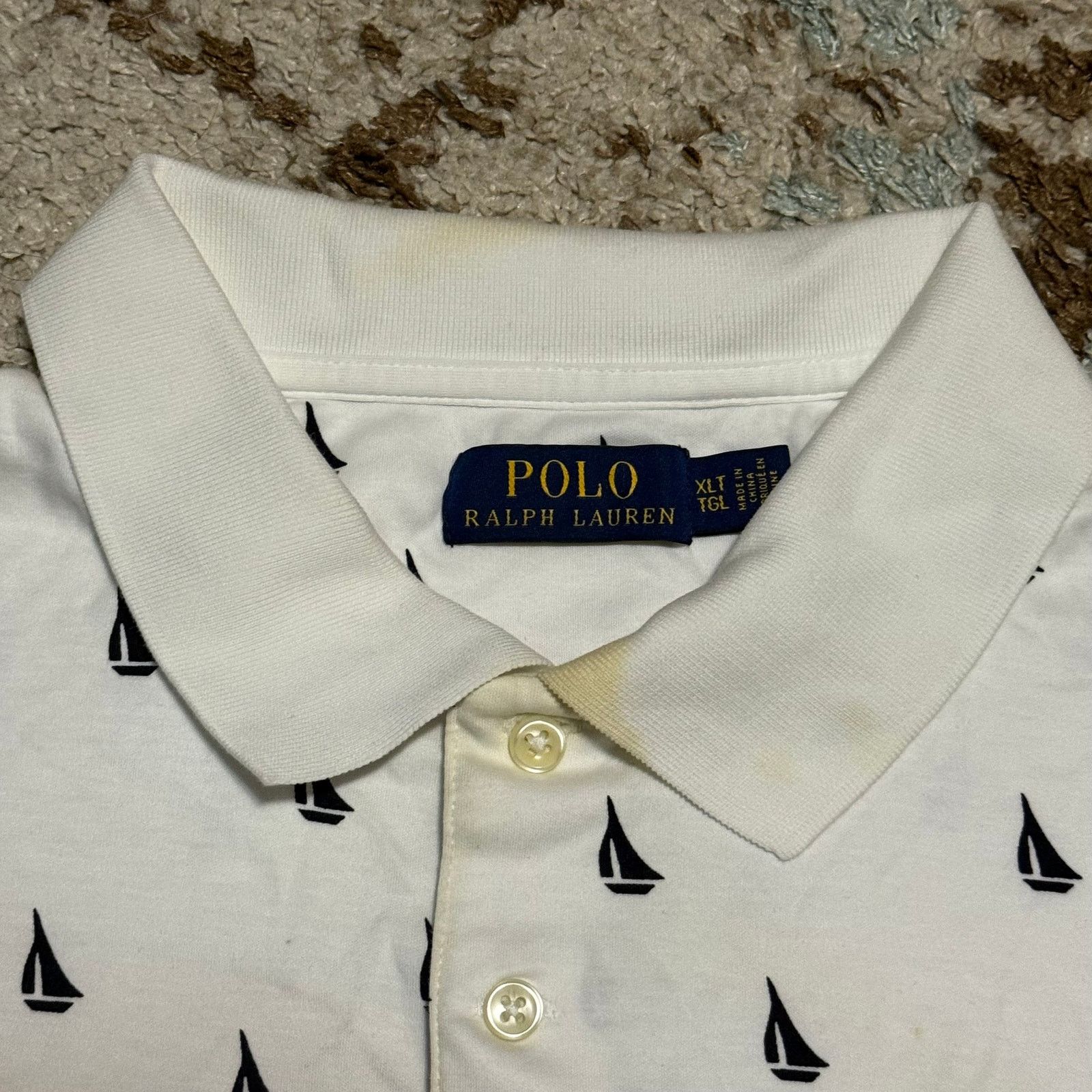 Polo Ralph Lauren Polo Ralph Lauren Sailboat AOP Polo Shirt Size XLT Size US XL / EU 56 / 4 - 5 Thumbnail