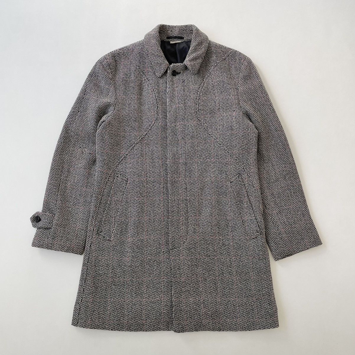 Comme des Garcons A/W 03 Panelled Patterned Weave Overcoat Size US L / EU 52-54 / 3 - 24 Thumbnail