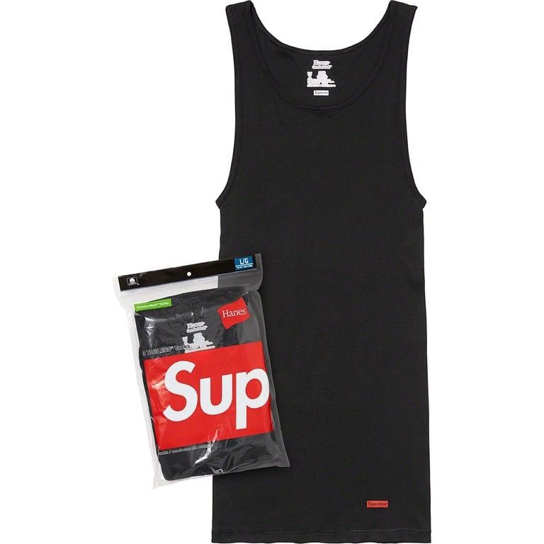 Hanes × Supreme Supreme x Hanes Tank Tops (3 Pack) Black Cotton Size XXL Size US XXL / EU 58 / 5 - 1 Thumbnail