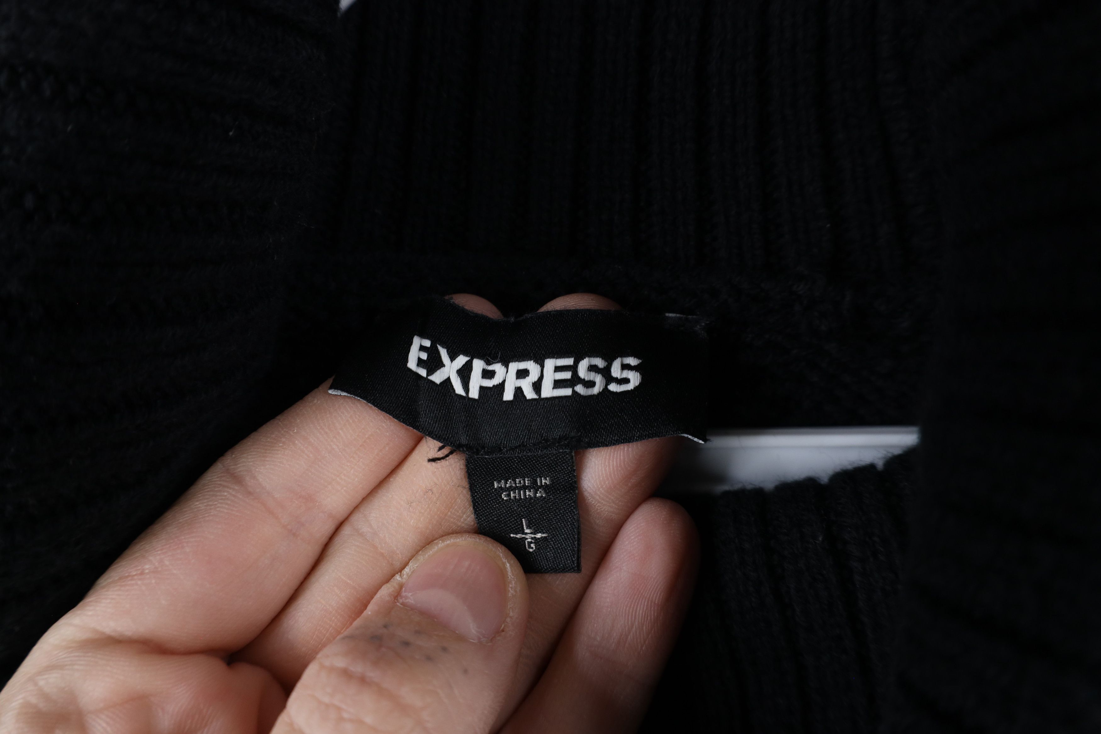 Express × Vintage Vintage Y2K Express Babydoll Ribbed Knit Turtleneck Sweater Size L / US 10 / IT 46 - 6 Thumbnail