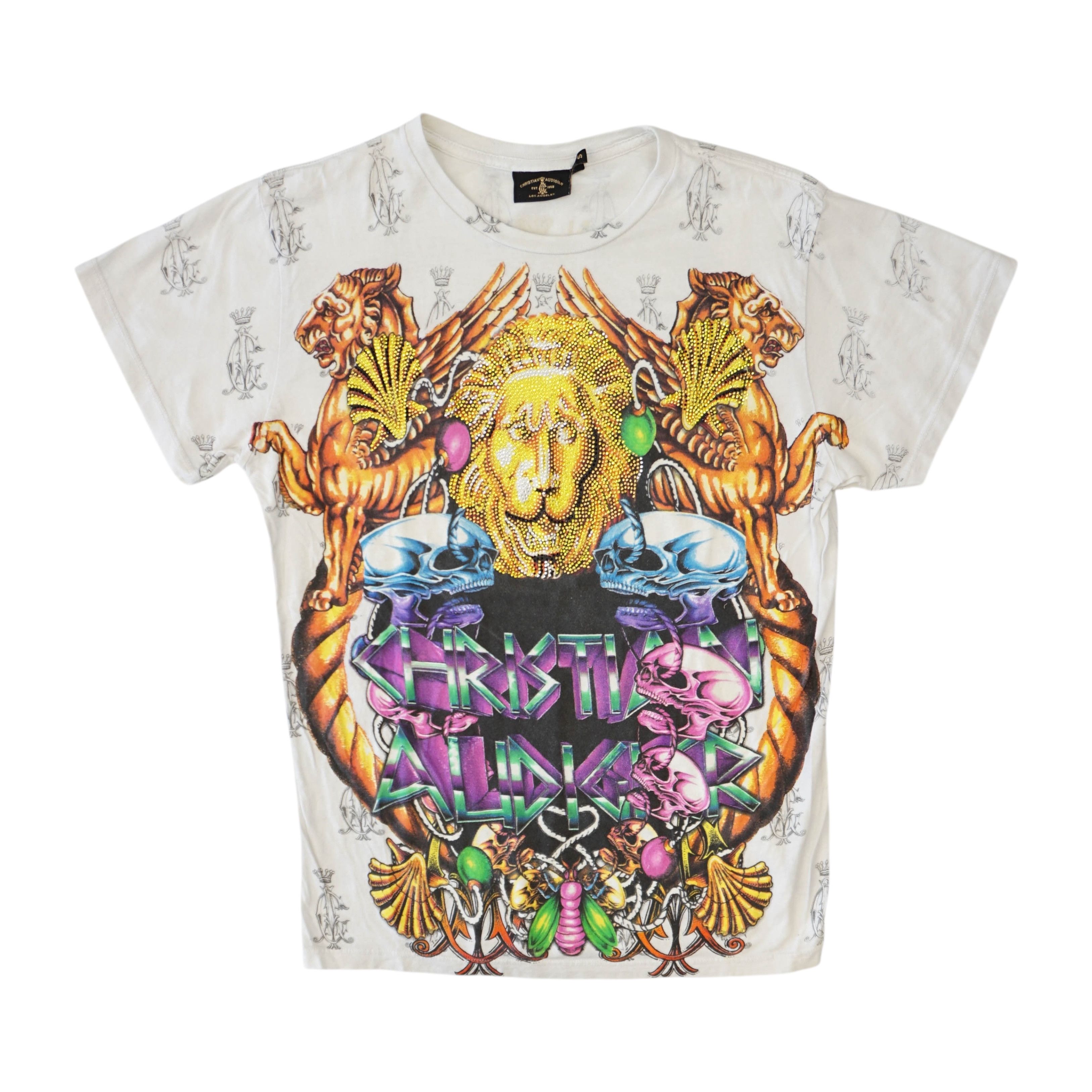 Christian Audigier Archive Y2K Very Rare Graphic Tee Size US S / EU 44-46 / 1 - 1 Thumbnail
