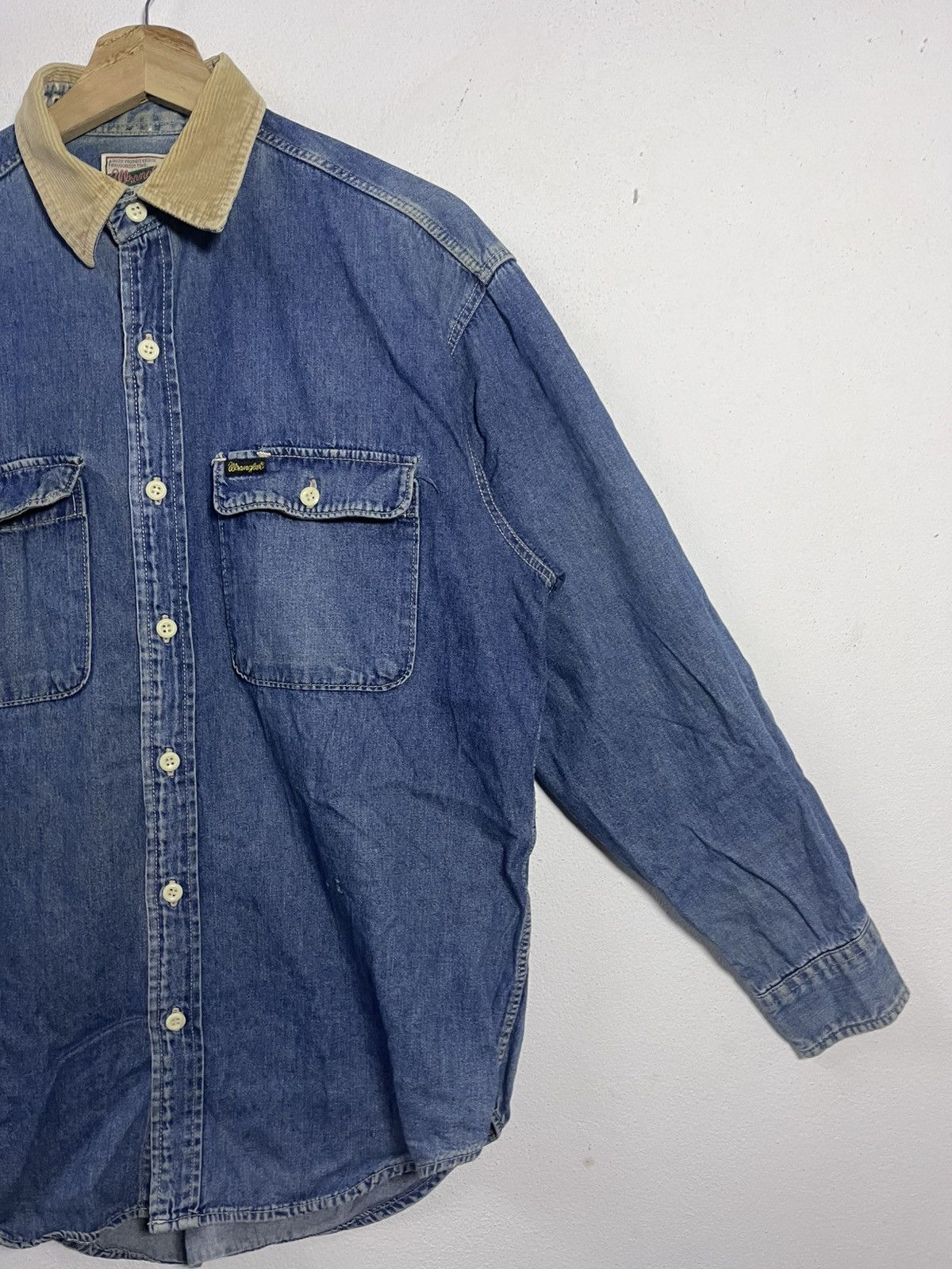 Wrangler Vintage WRANGLE Denim Western Shirt Size US M / EU 48-50 / 2 - 4 Thumbnail