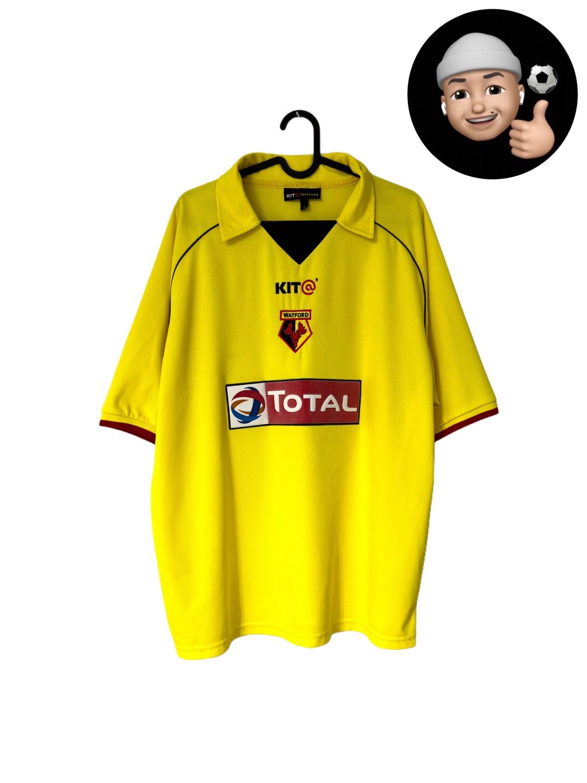 Vintage 2003 2005 Watford England Vintage Home Kit Soccer Jersey Tee Size US XL / EU 56 / 4 - 1 Thumbnail
