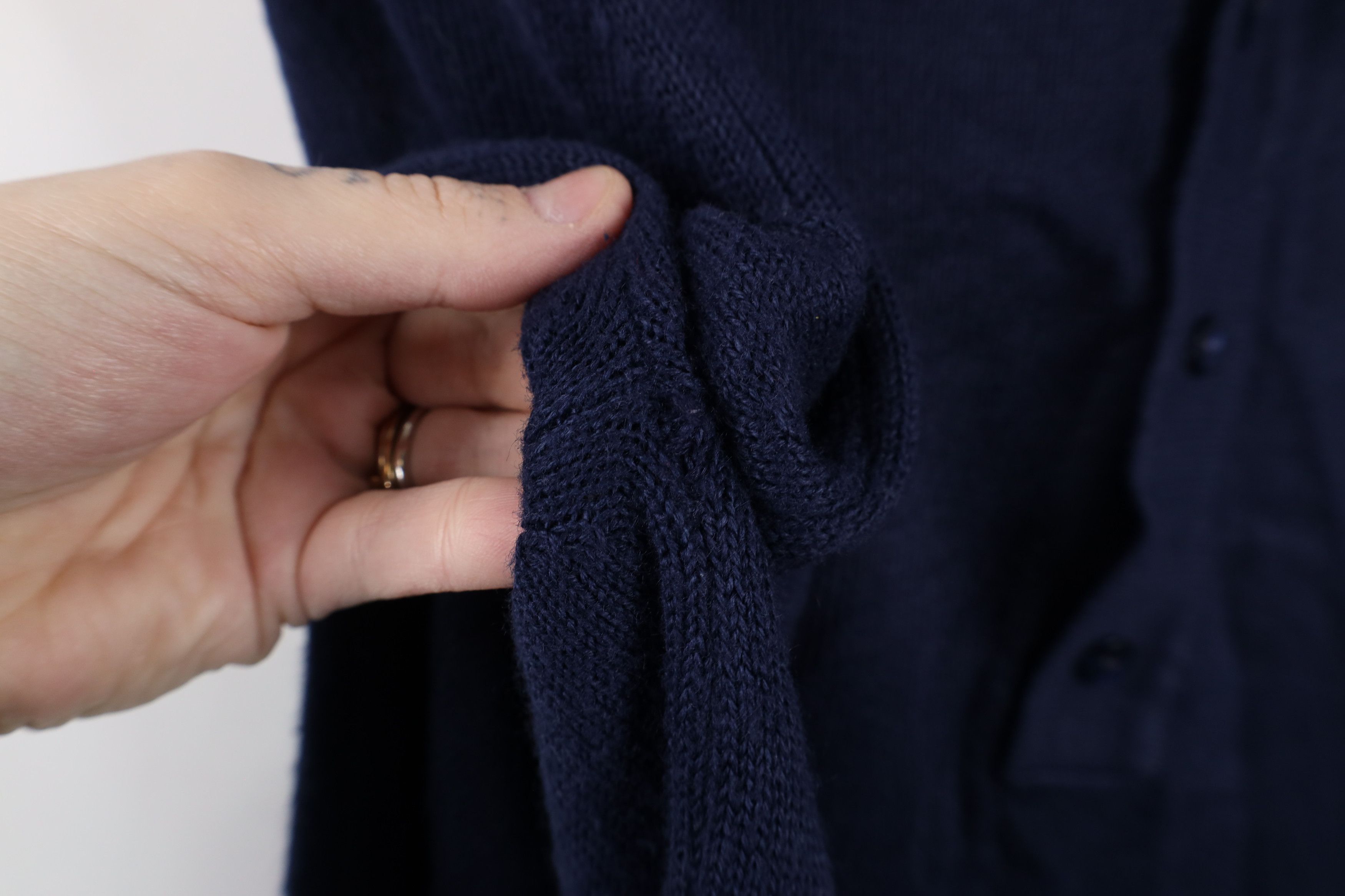 Vintage Vintage 70s Streetwear Collared Pullover Polo Sweater Blue Size US L / EU 52-54 / 3 - 5 Thumbnail