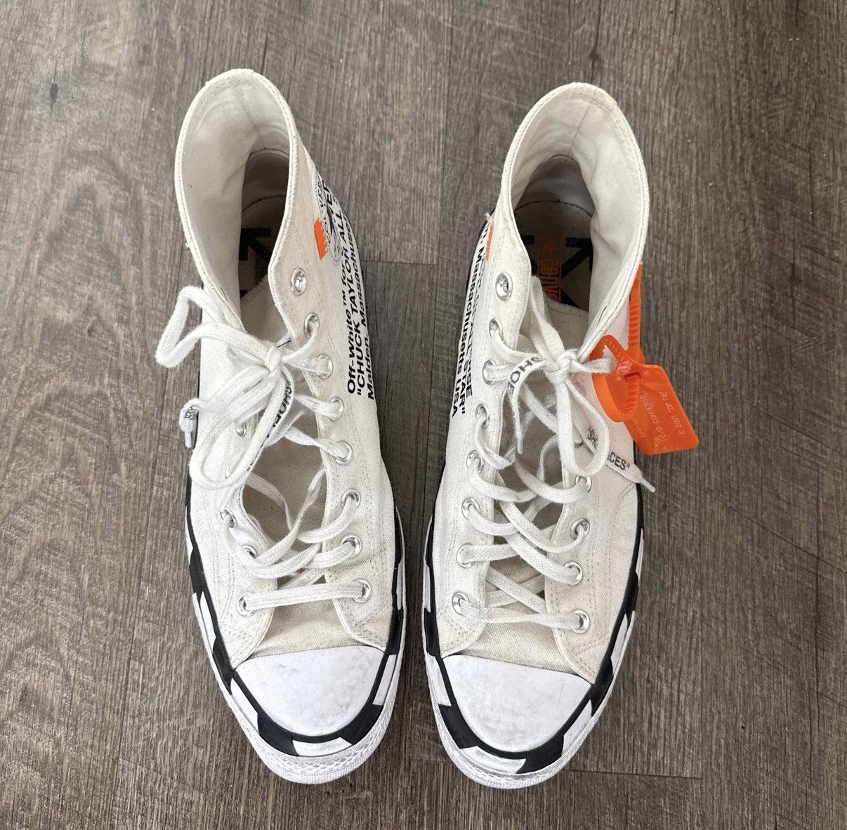 Converse × Off-White Converse Off White Size 11 Size US 12 / EU 45 - 3 Thumbnail