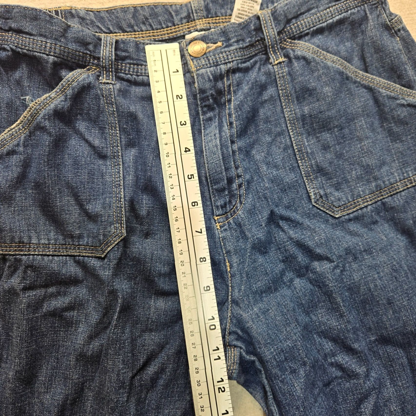 Denime Kim Rogers Denim Blue Jeans Pants Capris Ankle Button Adult Women's Size 12 Size 34" / US 12 / IT 48 - 6 Thumbnail