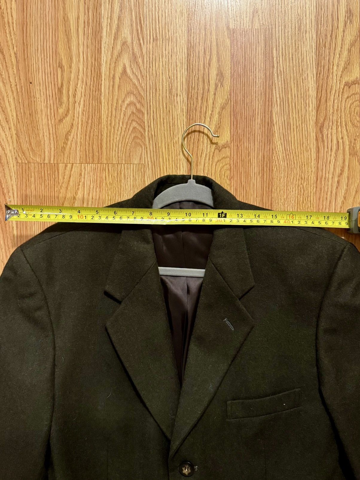 Giuliano Fujiwara Giuliano Fujiwara Belted Wool Blazer Green Minimal Archive Size 50R - 4 Thumbnail