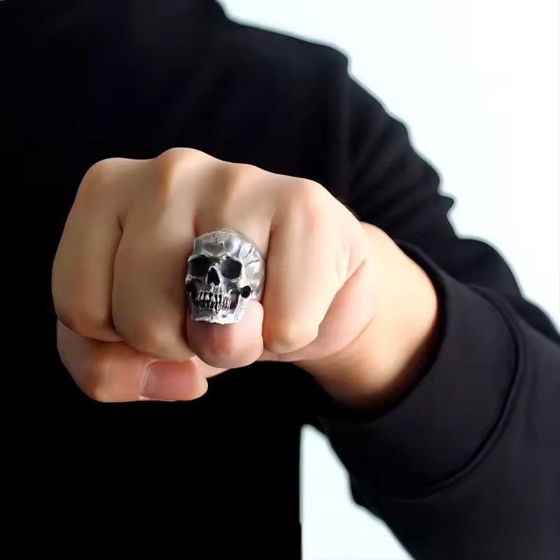 Jewelry Retro Style Personality Skull Ring ( size 7-13 ) Size ONE SIZE - 1 Thumbnail