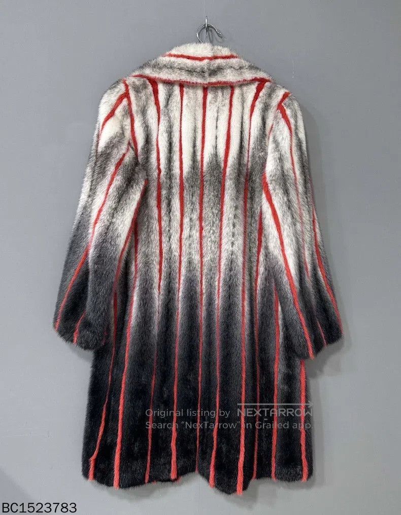 Fendi Fendi Red-lined gradient mink fur coat Size S / US 4 / IT 40 - 3 Thumbnail