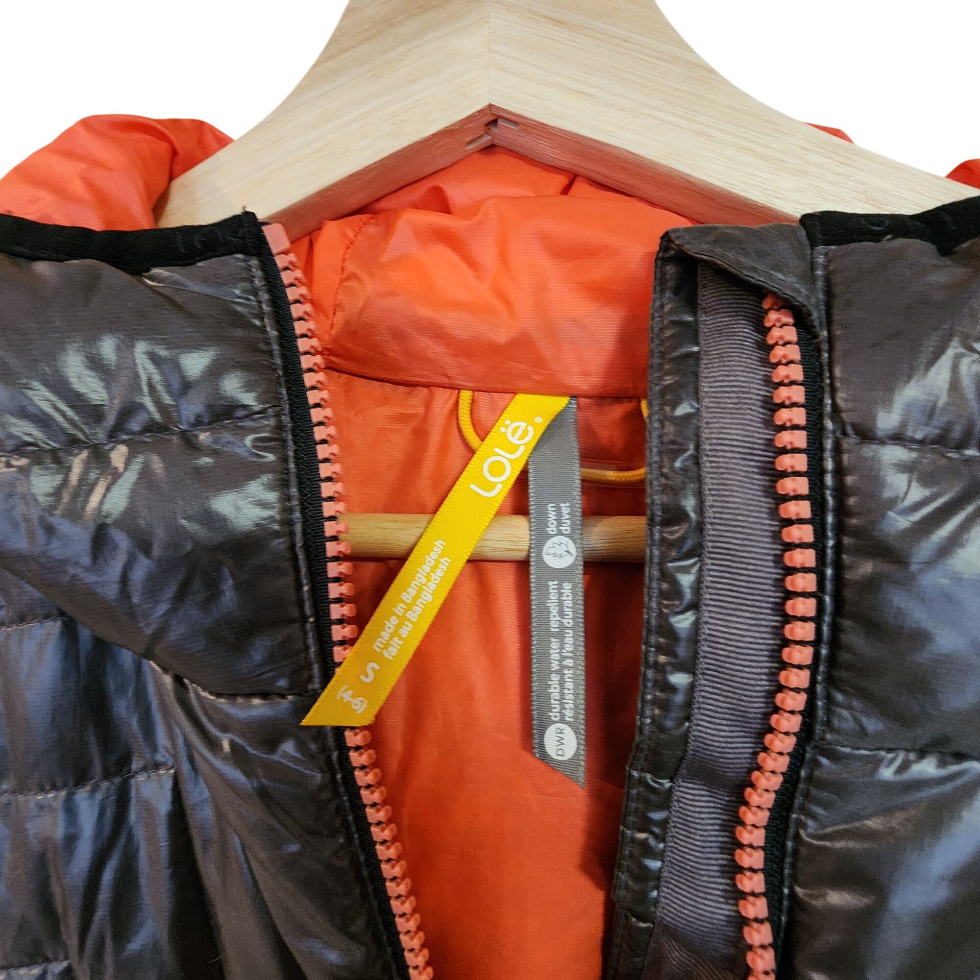 Other Lolë Shiny Brown Coral Hooded Zip Up Quilted Goose Down Puff Size S / US 4 / IT 40 - 3 Thumbnail