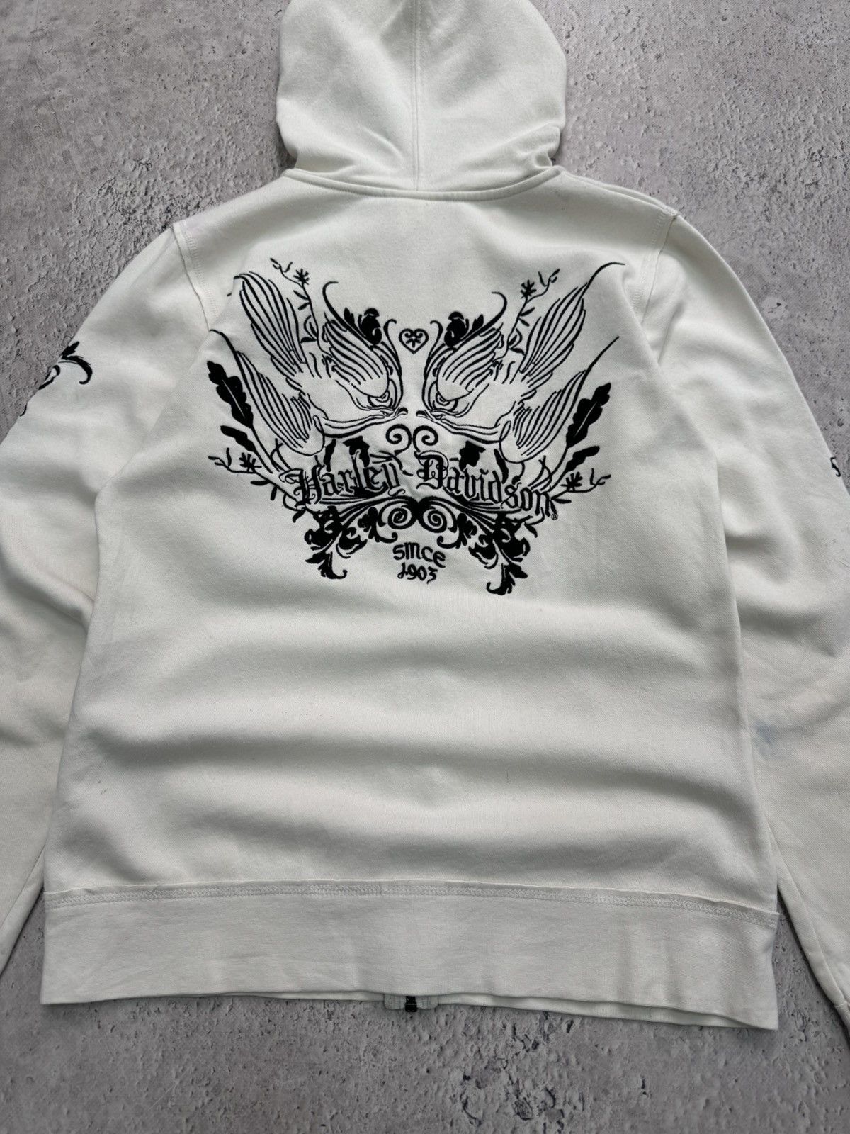 Harley Davidson × Hysteric Glamour × If Six Was Nine 2000s Japanese Punk Grunge Fur HODED Jacket opium style Size M / US 6-8 / IT 42-44 - 13 Thumbnail