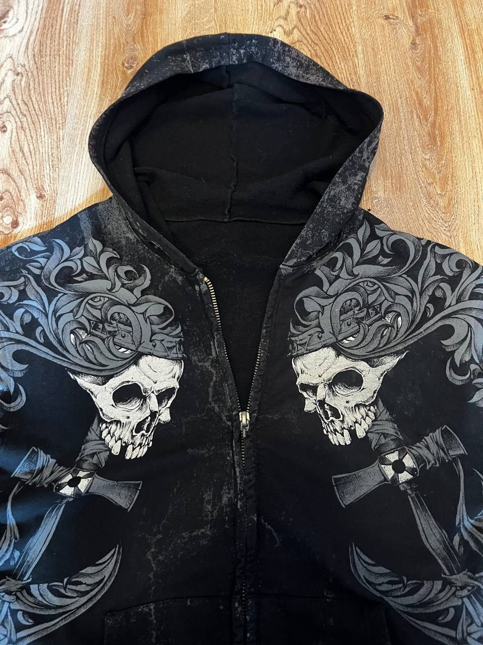 Band Tees Vintage Black Metal Band Zip Hoodie Rare Sweatshirt Size US M / EU 48-50 / 2 - 10 Thumbnail
