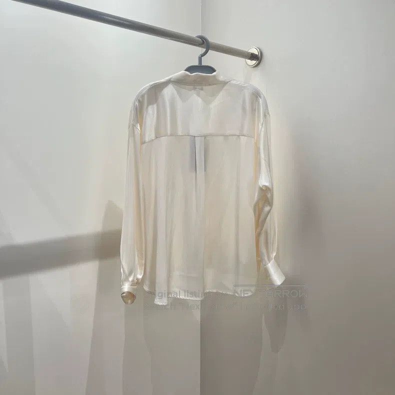 Loewe Loewe Loose Fit Unique Embroidered Beige Shirt Size XXS / US 00 / IT 34 - 2 Thumbnail