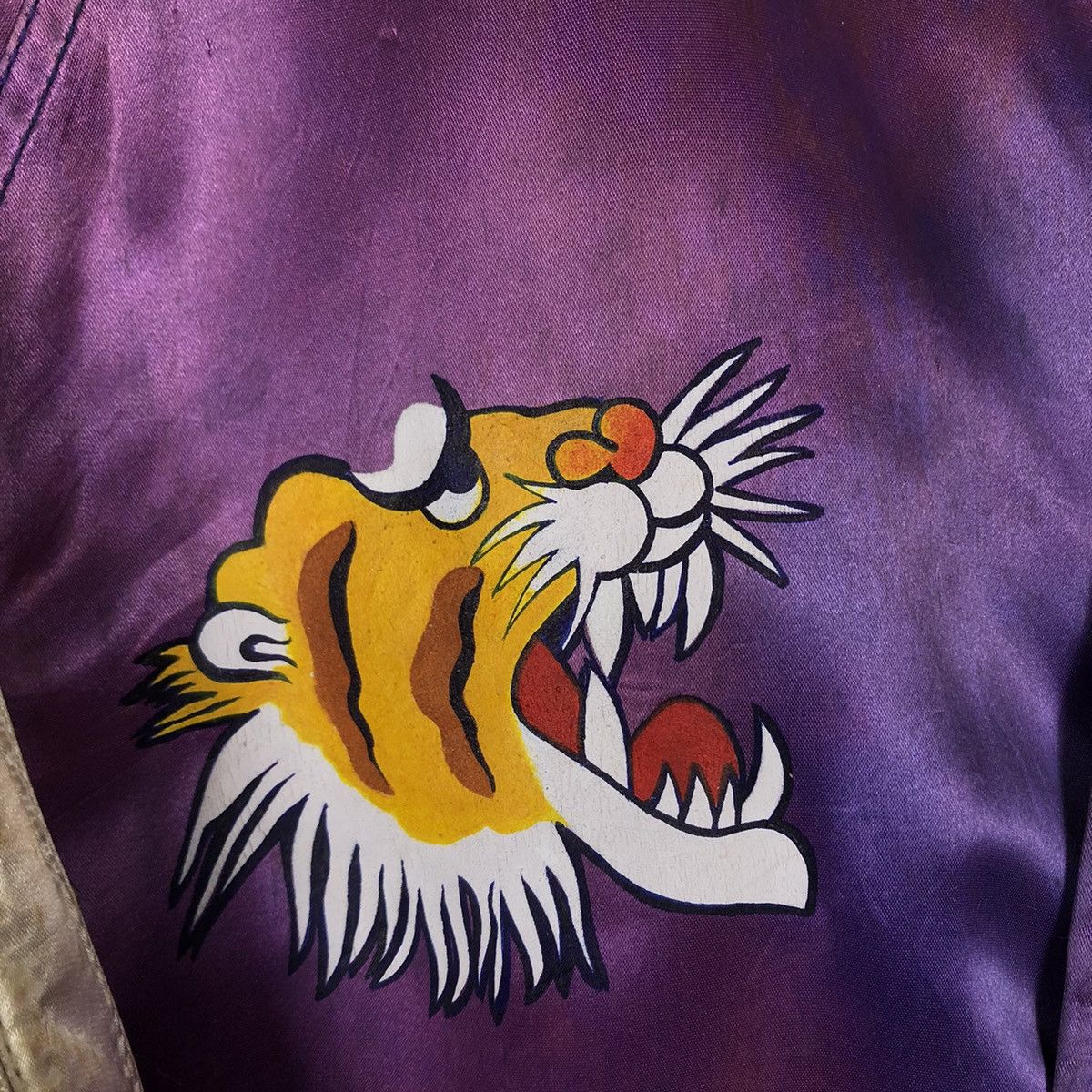Japanese Brand 🔥90’s Rockbull Sukajan Jacket Satin Big Logo Made in USA Size US L / EU 52-54 / 3 - 13 Thumbnail