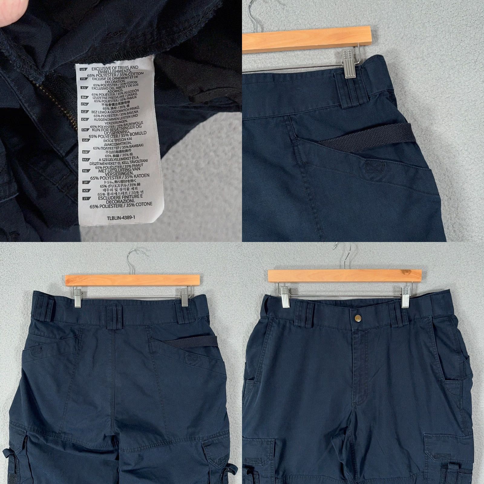 Vintage 5.11 Tactical Cargo Pants Mens 38x29 Navy TacLite EMS Ripstop Workwear Pants Size US 38 / EU 54 - 9 Thumbnail