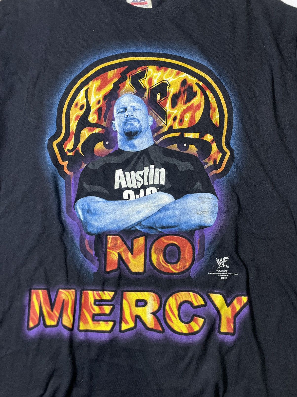 Vintage RARE💥Vintage 1999 Stone Cold NO MERCY Raptee Tshirt Size US L / EU 52-54 / 3 - 4 Thumbnail