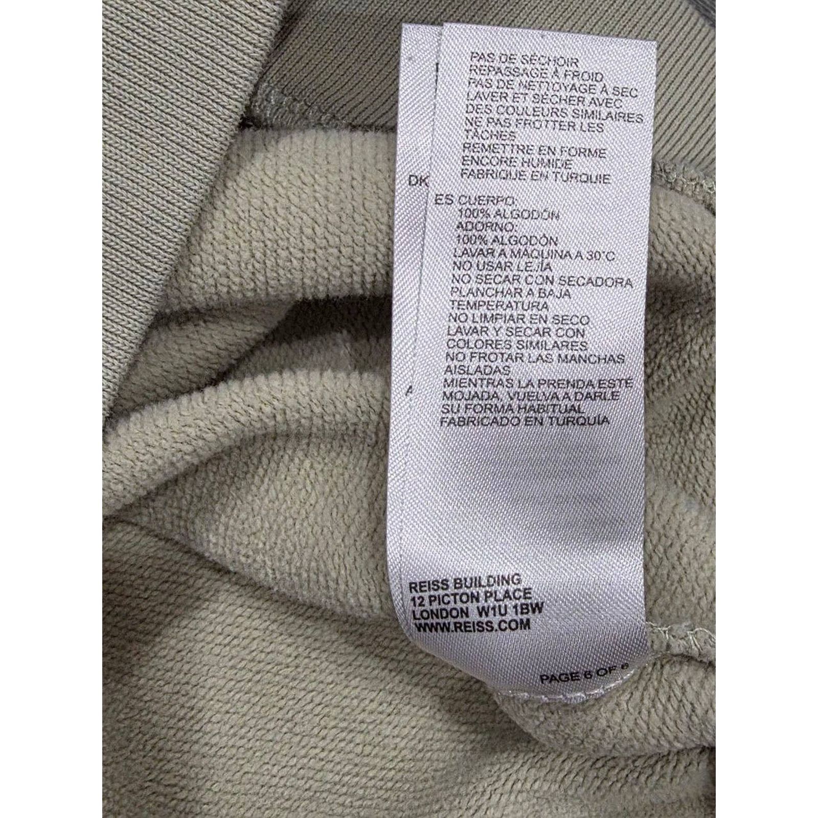 Reiss Reiss Cotton Men Y2K Beige Soft Minimalist XL A003198 Size US XL / EU 56 / 4 - 6 Thumbnail