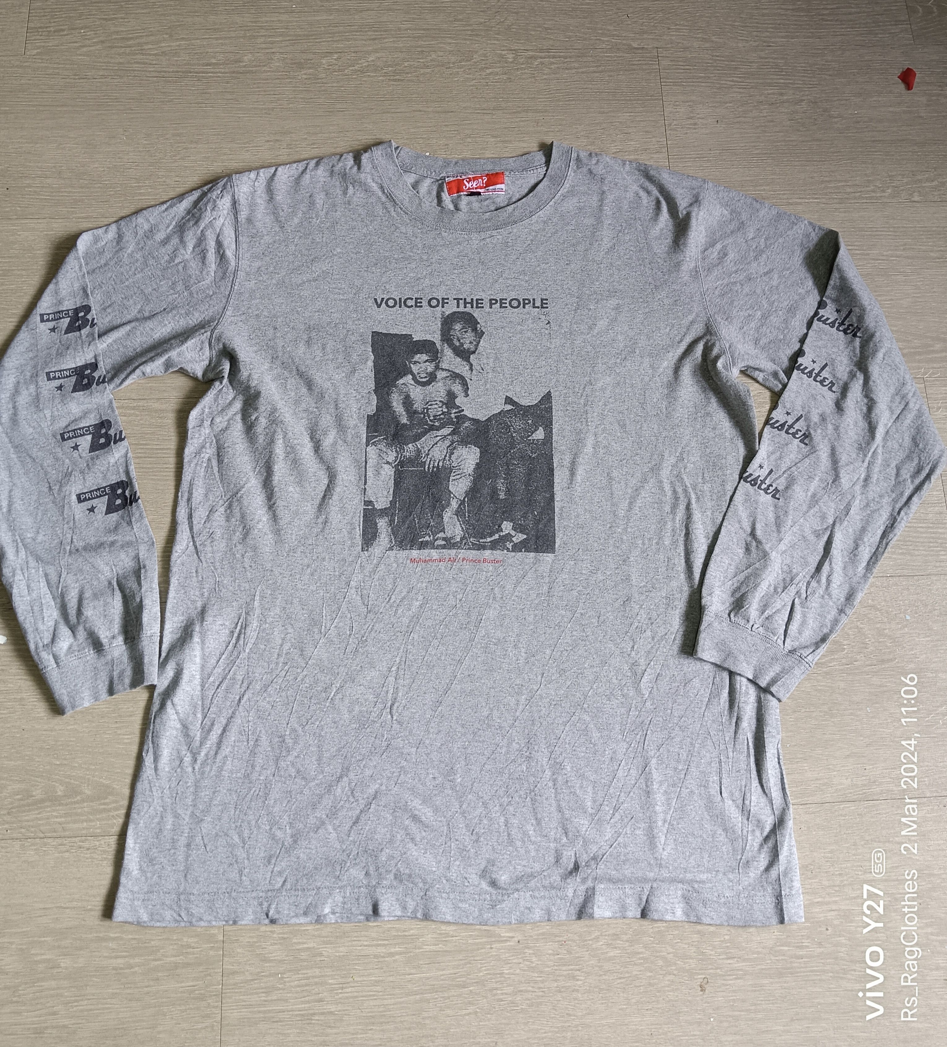 image of Muhammad Ali X Prince Buster in Grey, Men's (Size XL)