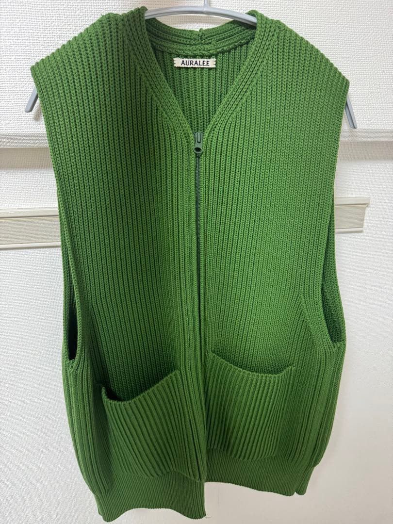 Auralee Zip Vest Knit Sweater Size US M / EU 48-50 / 2 - 1 Thumbnail