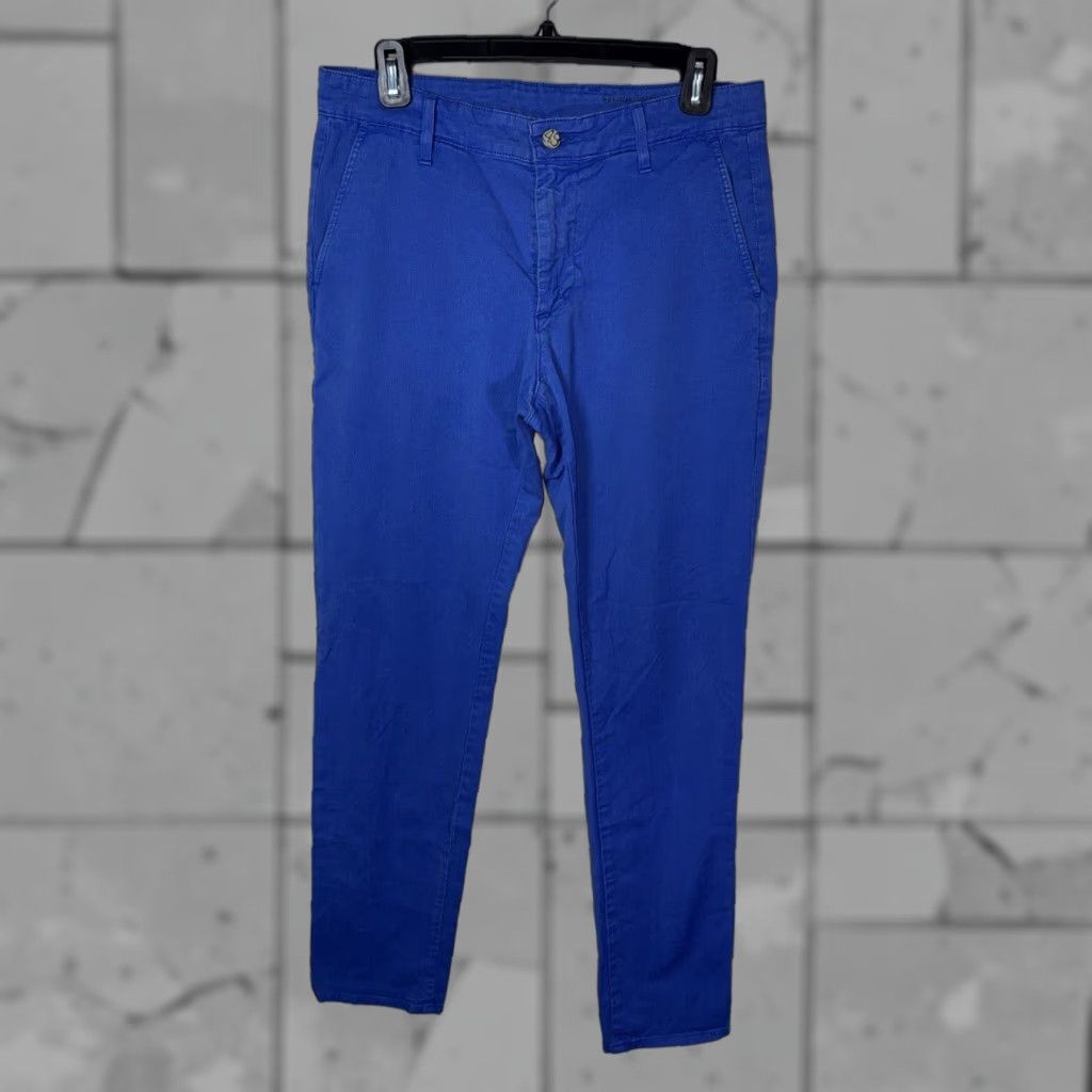 Vintage AG Adriano Goldschmied Pants 30x33 blue Slim Straight Stretch 49 Mens Size US 30 / EU 46 - 1 Thumbnail
