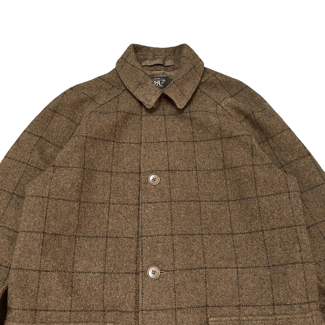 RRL Ralph Lauren Double RL RRL Ralph Lauren Wool Belted Overcoat Brown Size US L / EU 52-54 / 3 - 2 Thumbnail